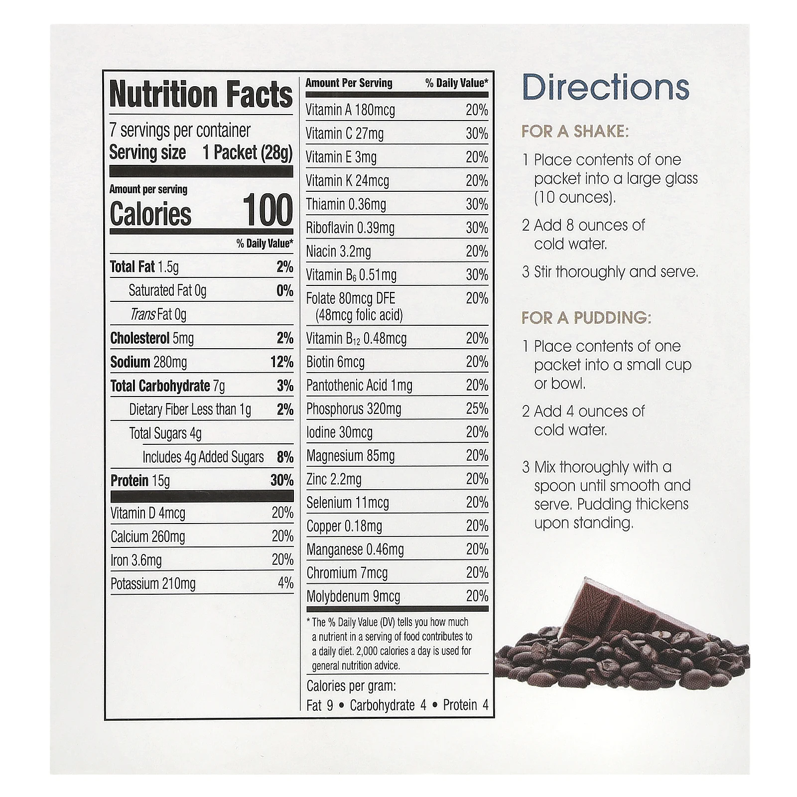 WonderSlim, коктейль, мокко и крем, 7 пакетиков по 28 г