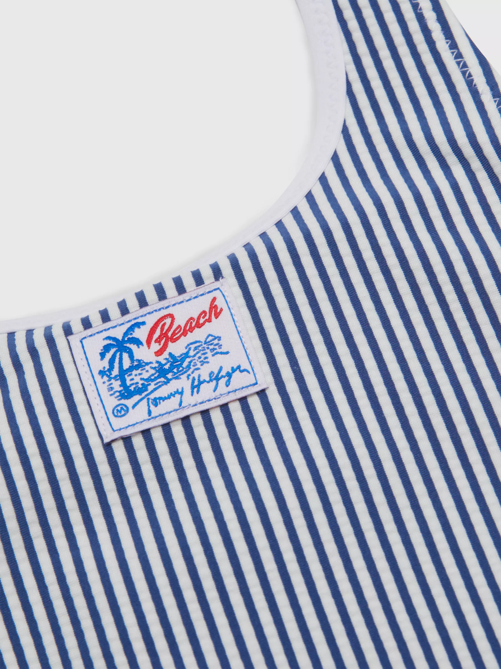 Купальники для девочек Tommy Hilfiger, Детский купальник из крепового хлопка в полоску