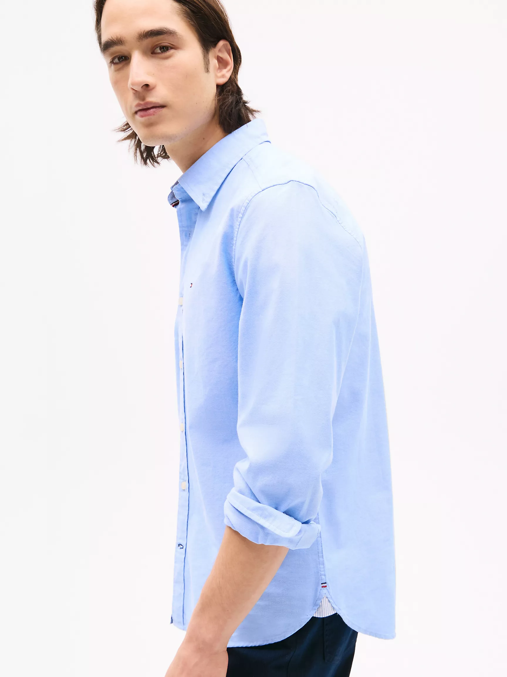 Мужская рубашка Tommy Hilfiger, Эластичная рубашка из оксфорда стандартного кроя