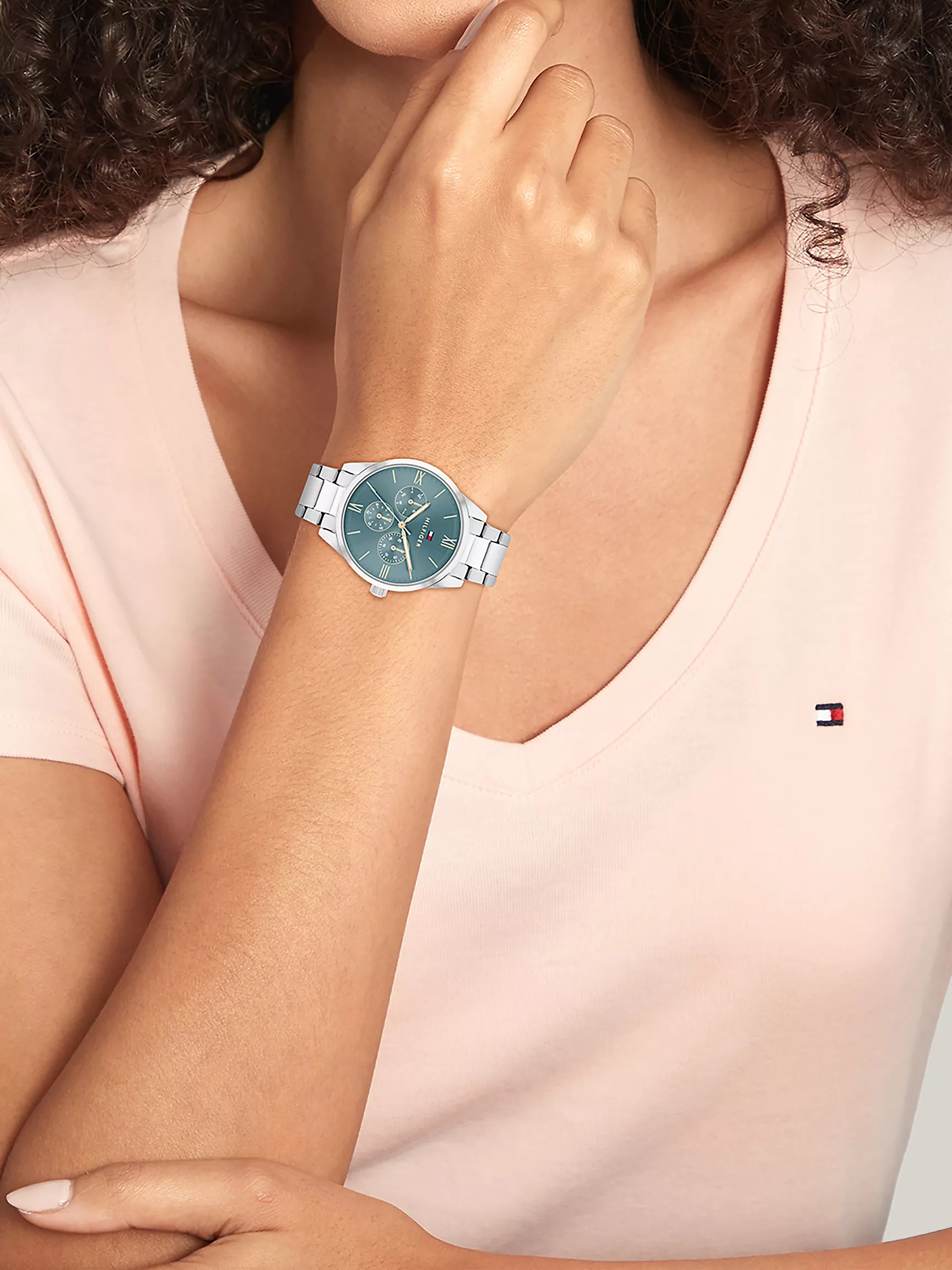 Женские часы Tommy Hilfiger, Наручные часы 38 мм с синим циферблатом