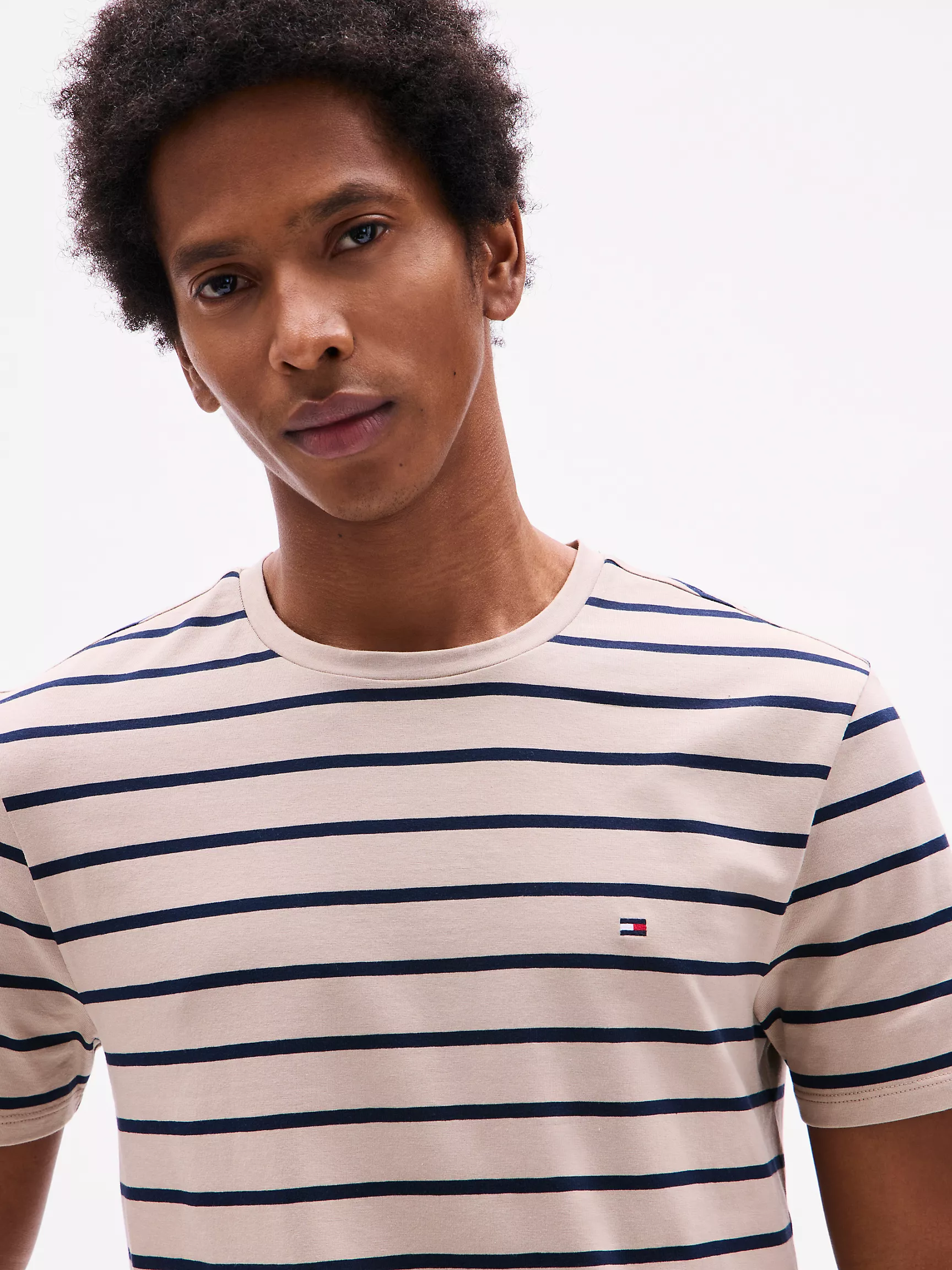 Мужская футболка Tommy Hilfiger, Эластичная футболка премиального качества сверхприталенного кроя