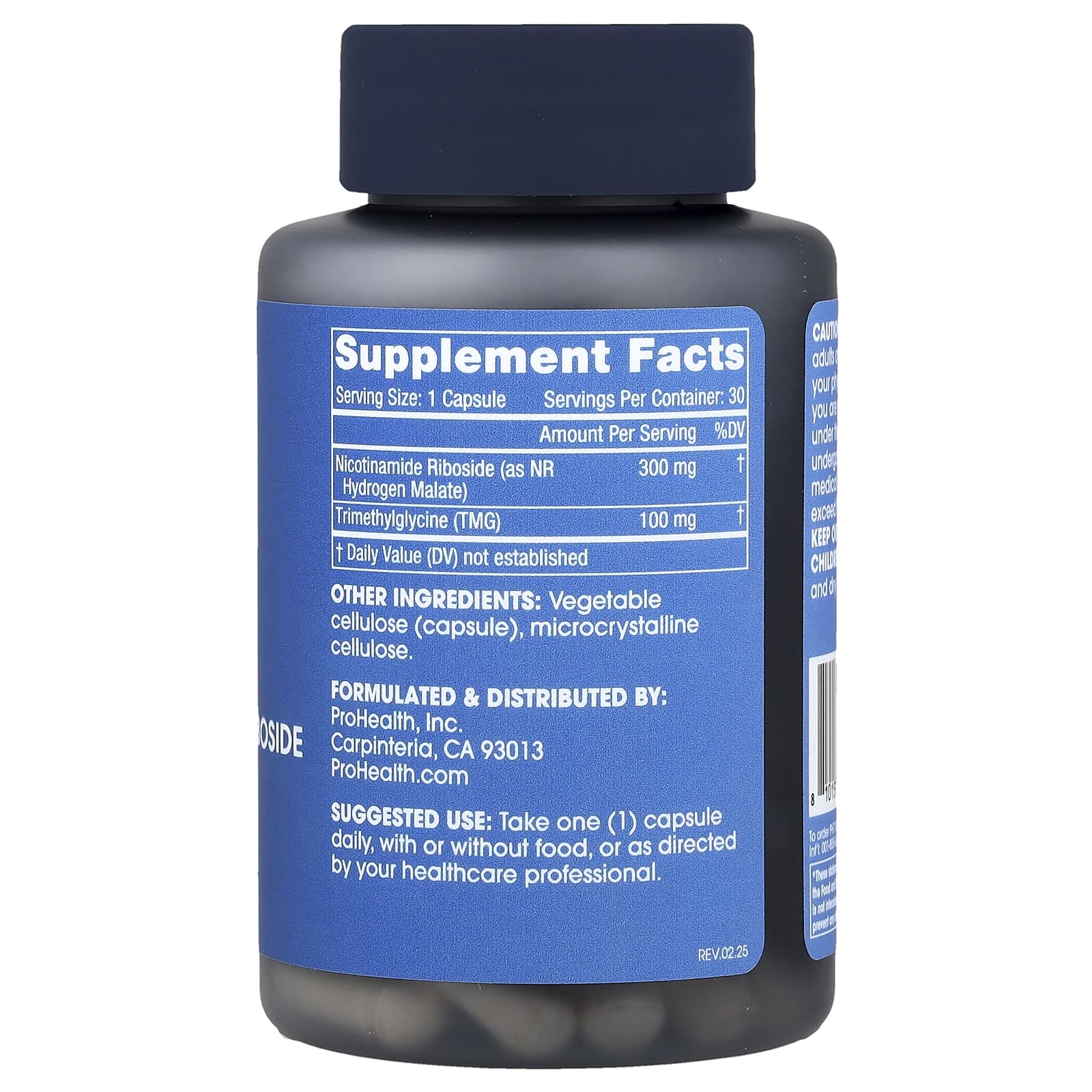 ProHealth Longevity, Никотинамид рибозид про 300, 30 капсул