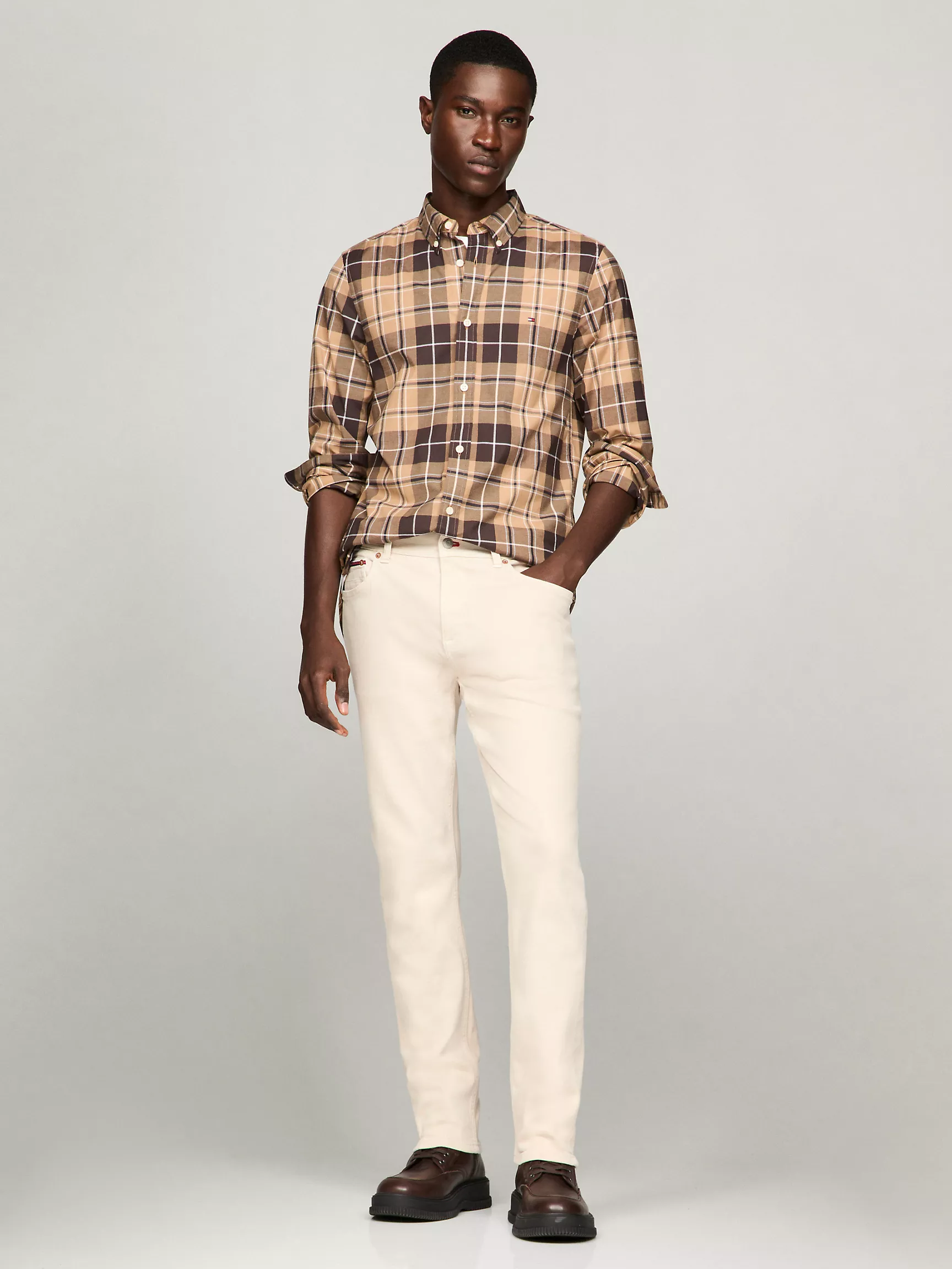 Мужские джинсы Tommy Hilfiger, Окрашенные джинсы прямого кроя