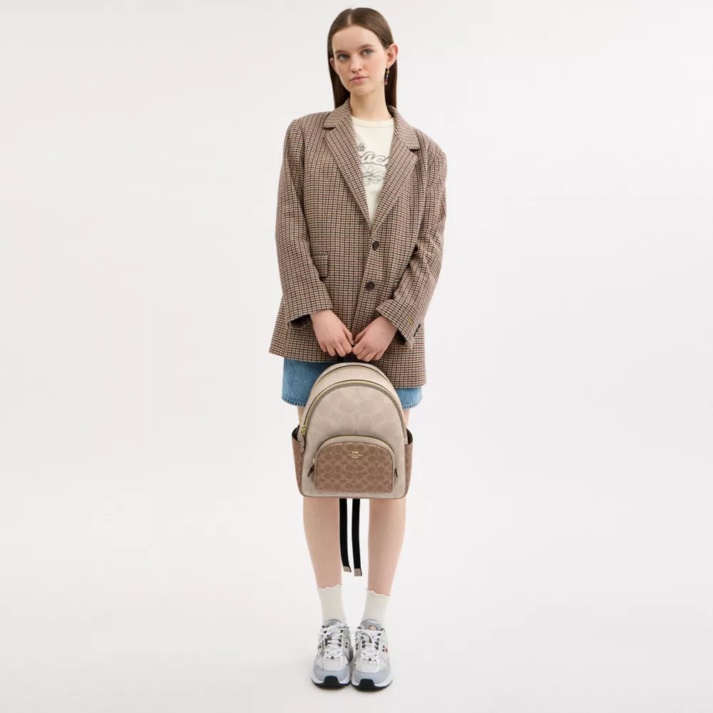 Рюкзак COACH Court Backpack In Blocked Signature Canvas