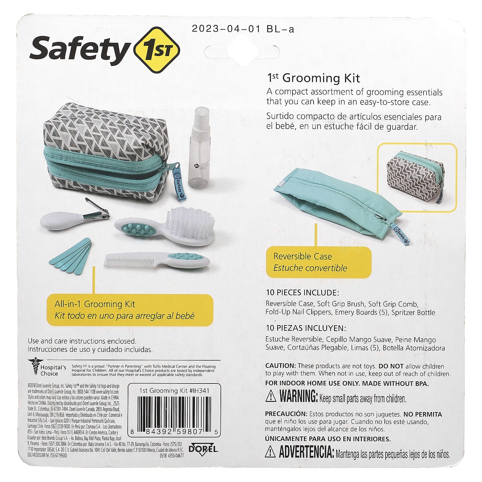 Safety 1st, 1st Grooming Kit, набор из 10 предметов