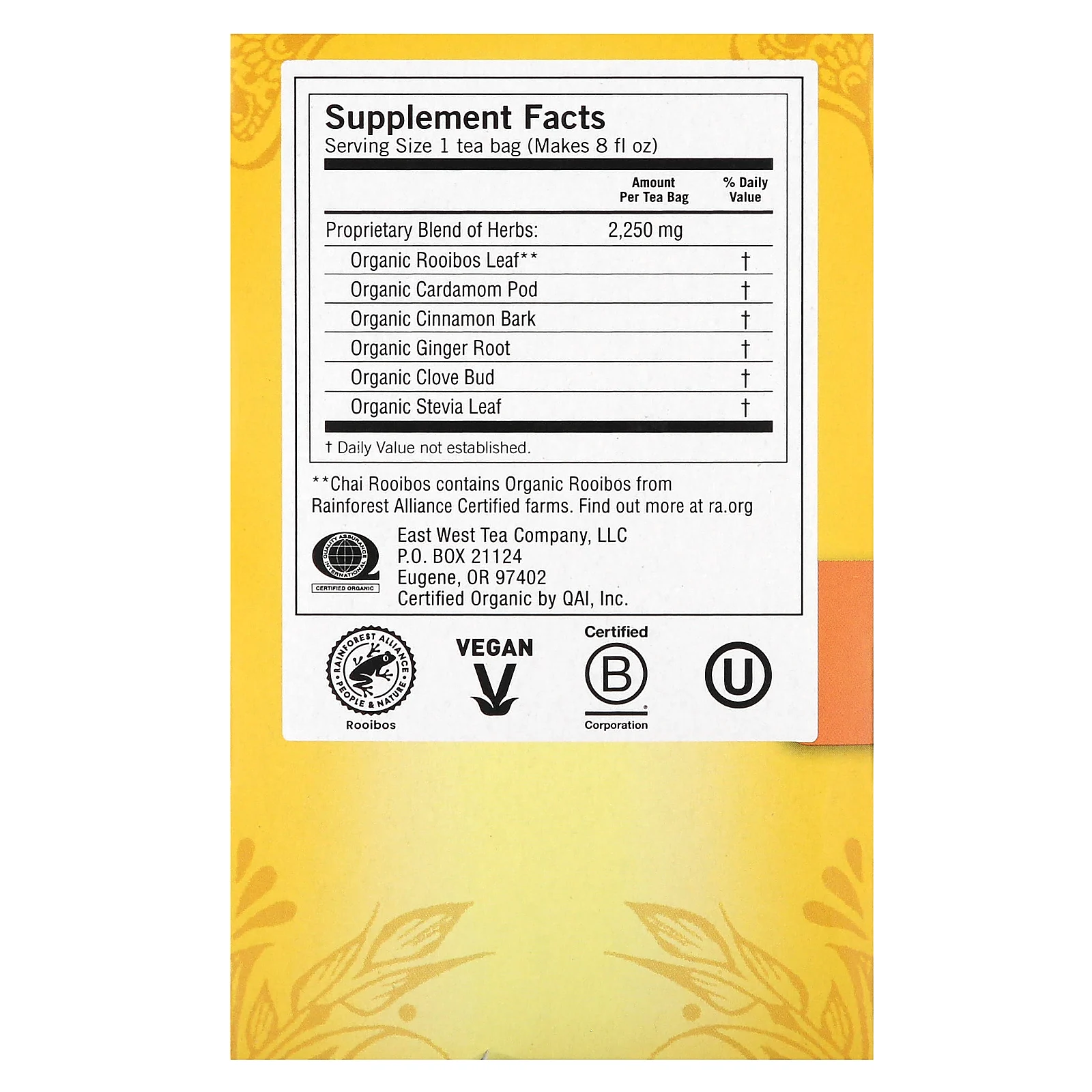 Yogi Tea, чай ройбуш, без кофеина, 16 чайных пакетиков, 36 г (1,27 унции)