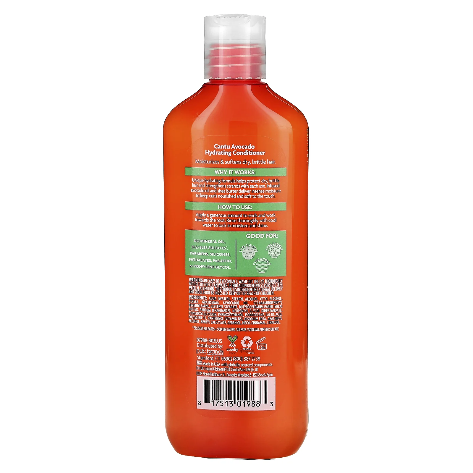 Cantu, увлажняющий кондиционер с авокадо, 400 мл (13,5 жидк. унции)