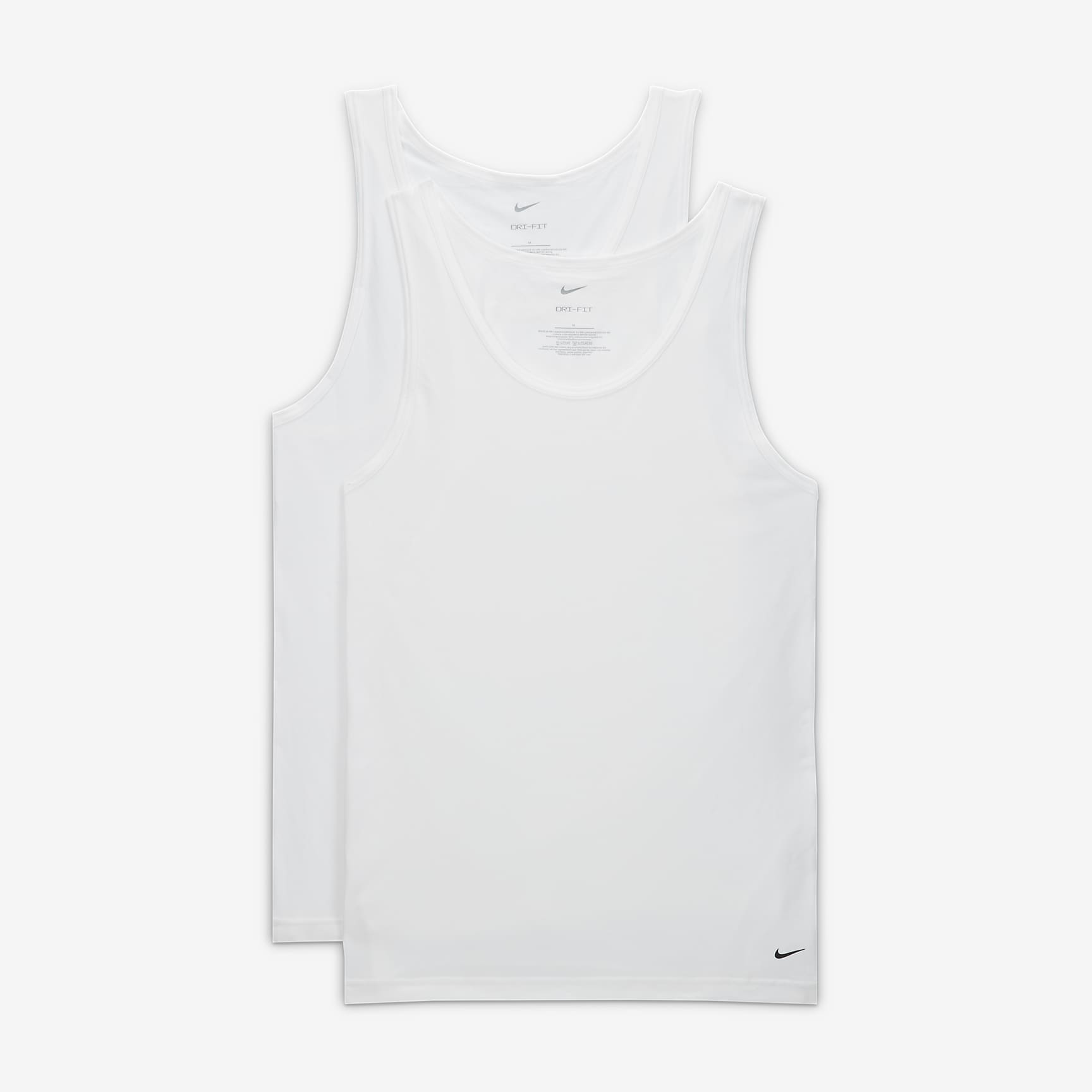 Nike Dri-FIT Essential Cotton Stretch Men's Slim Fit Tank Undershirt (2-Pack)