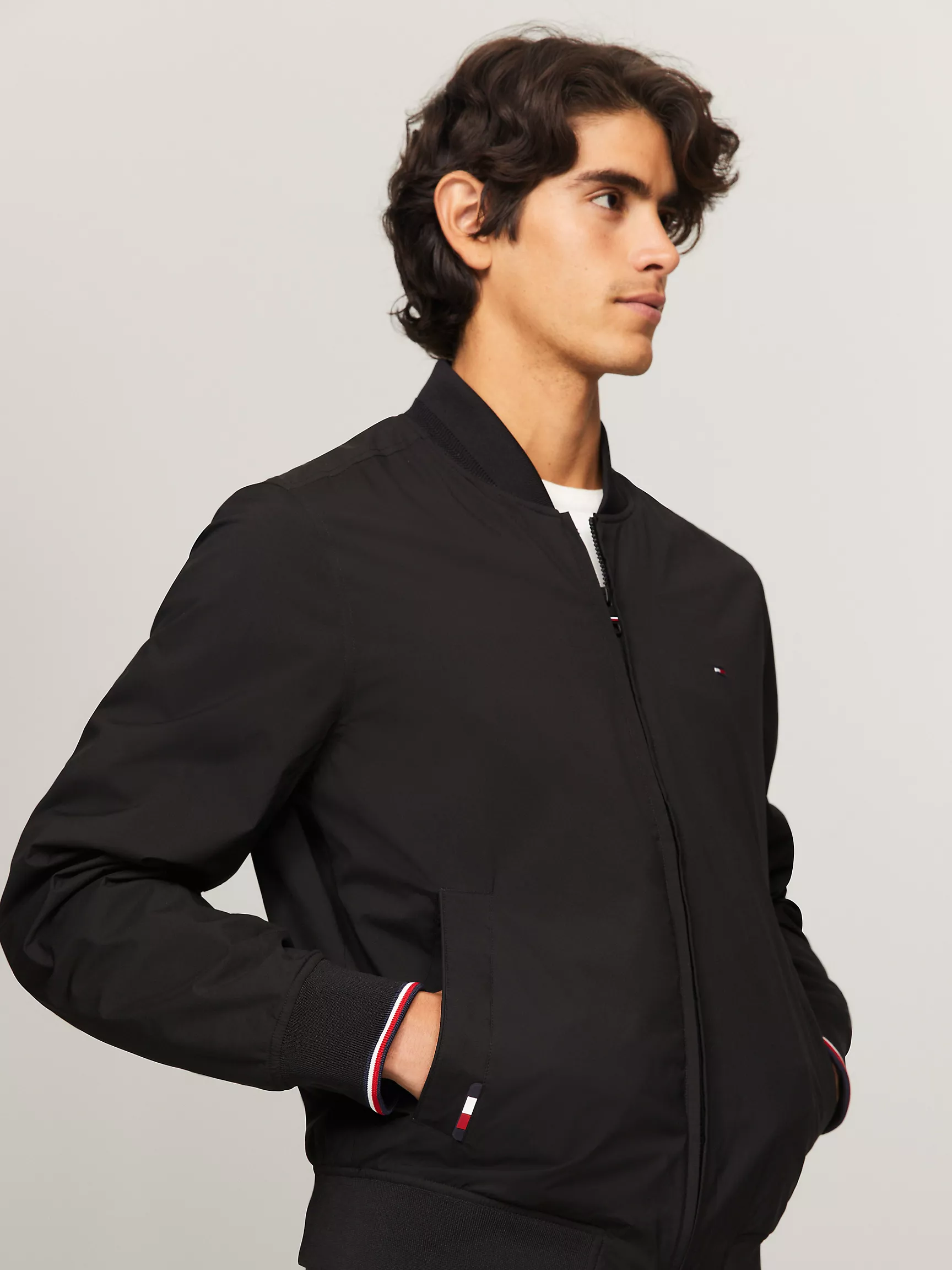Мужская куртка Tommy Hilfiger, Легкий водоотталкивающий бомбер