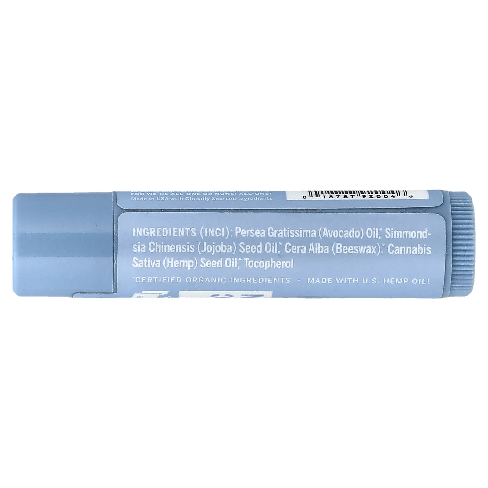 Dr. Bronner's, Органический бальзам для губ, Naked, 4 г (0,15 унции)