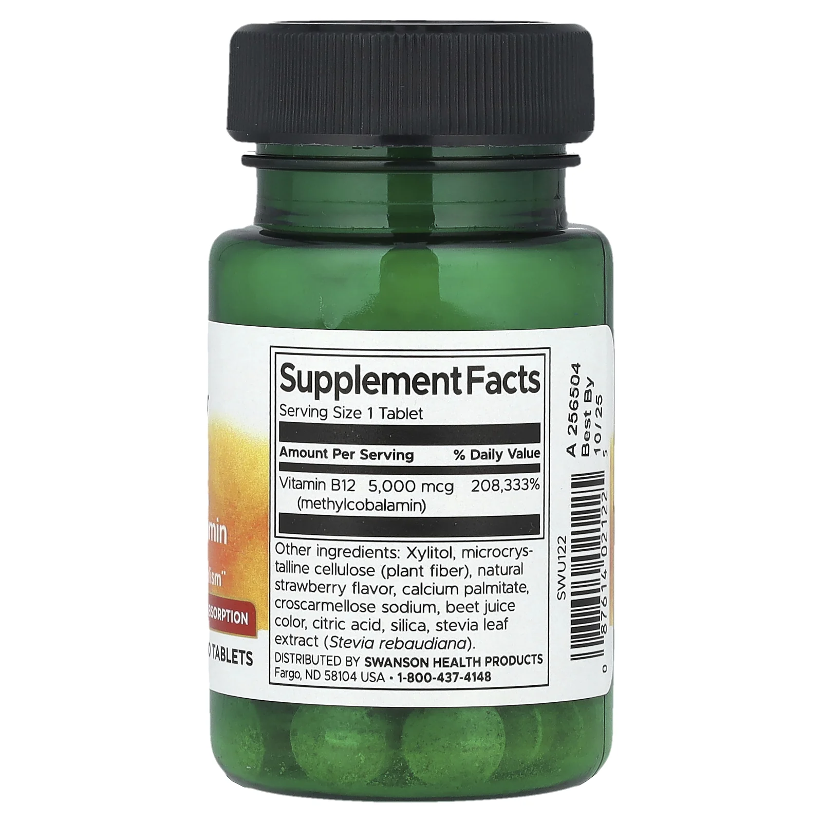 Swanson, Витамин B12, 5000 мкг, 60 таблеток