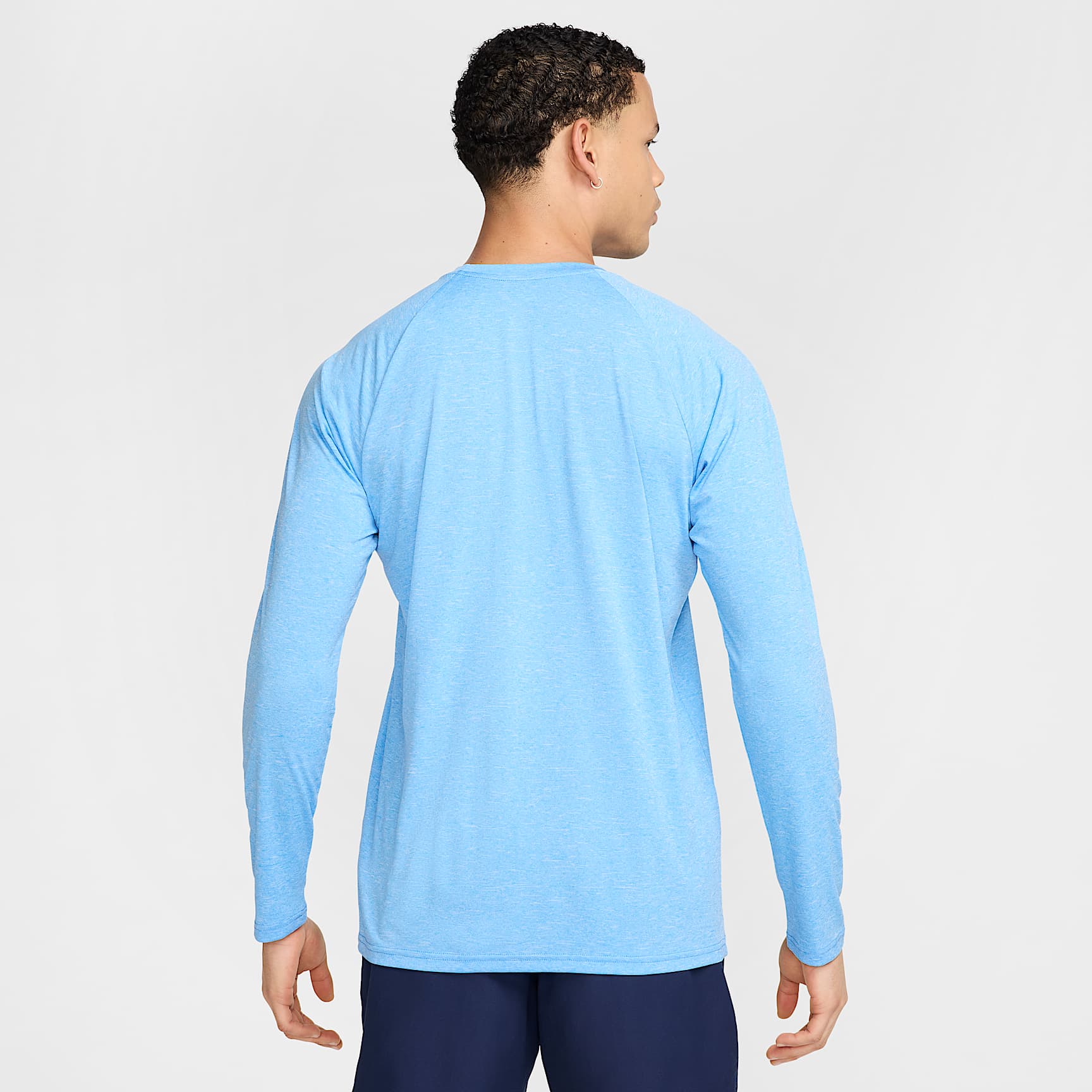 Nike Men's Heathered Long-Sleeve Hydroguard Swim Shirt