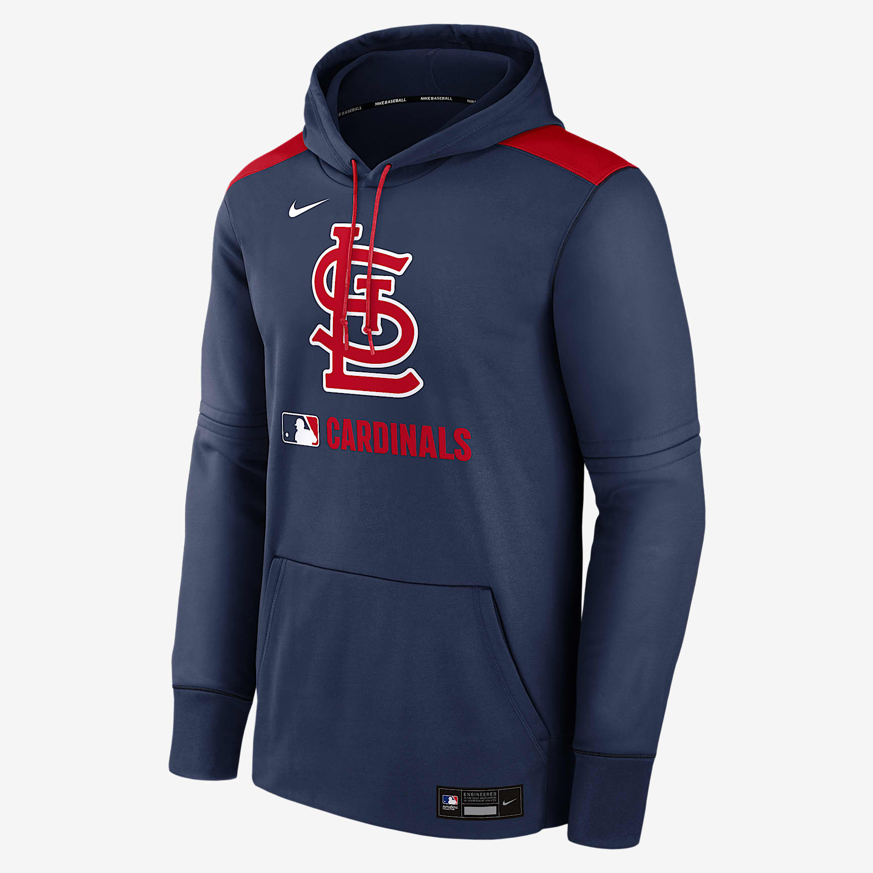 St. Louis Cardinals Authentic Collection Men's Nike Therma MLB Pullover Hoodie