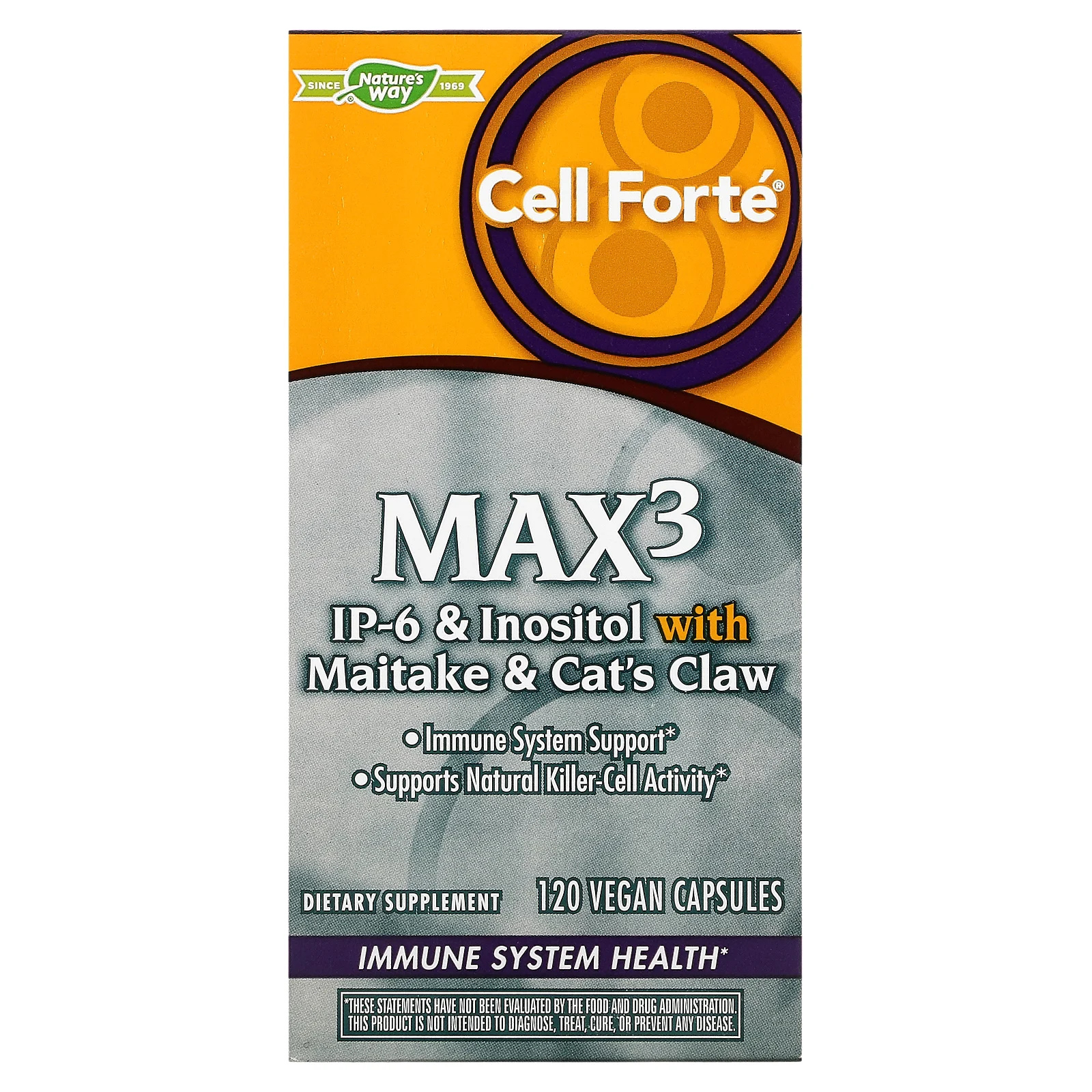Nature's Way, Cell Forté MAX3, 120 веганских капсул