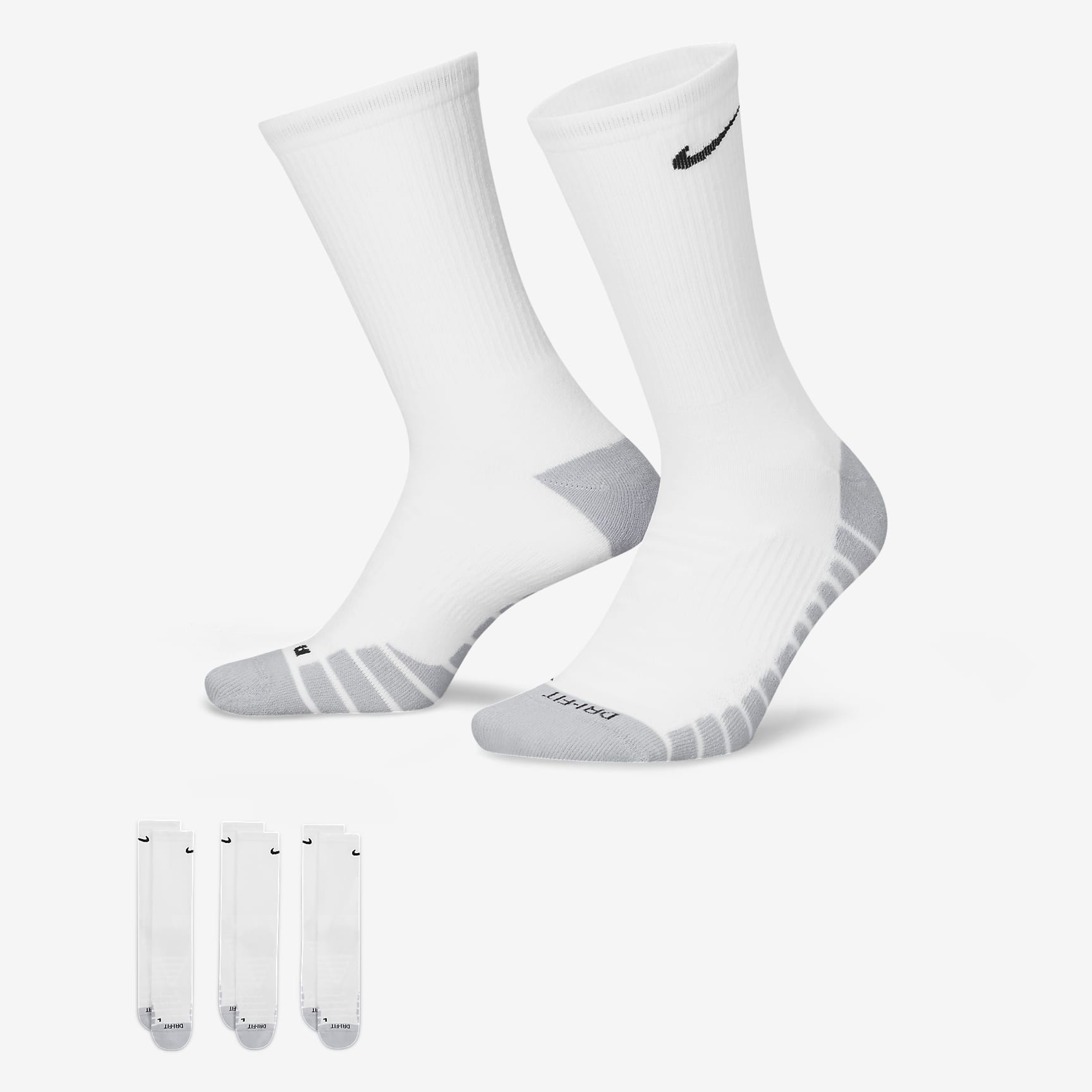 Nike Everyday Max Cushioned Training Crew Socks (3 Pairs)