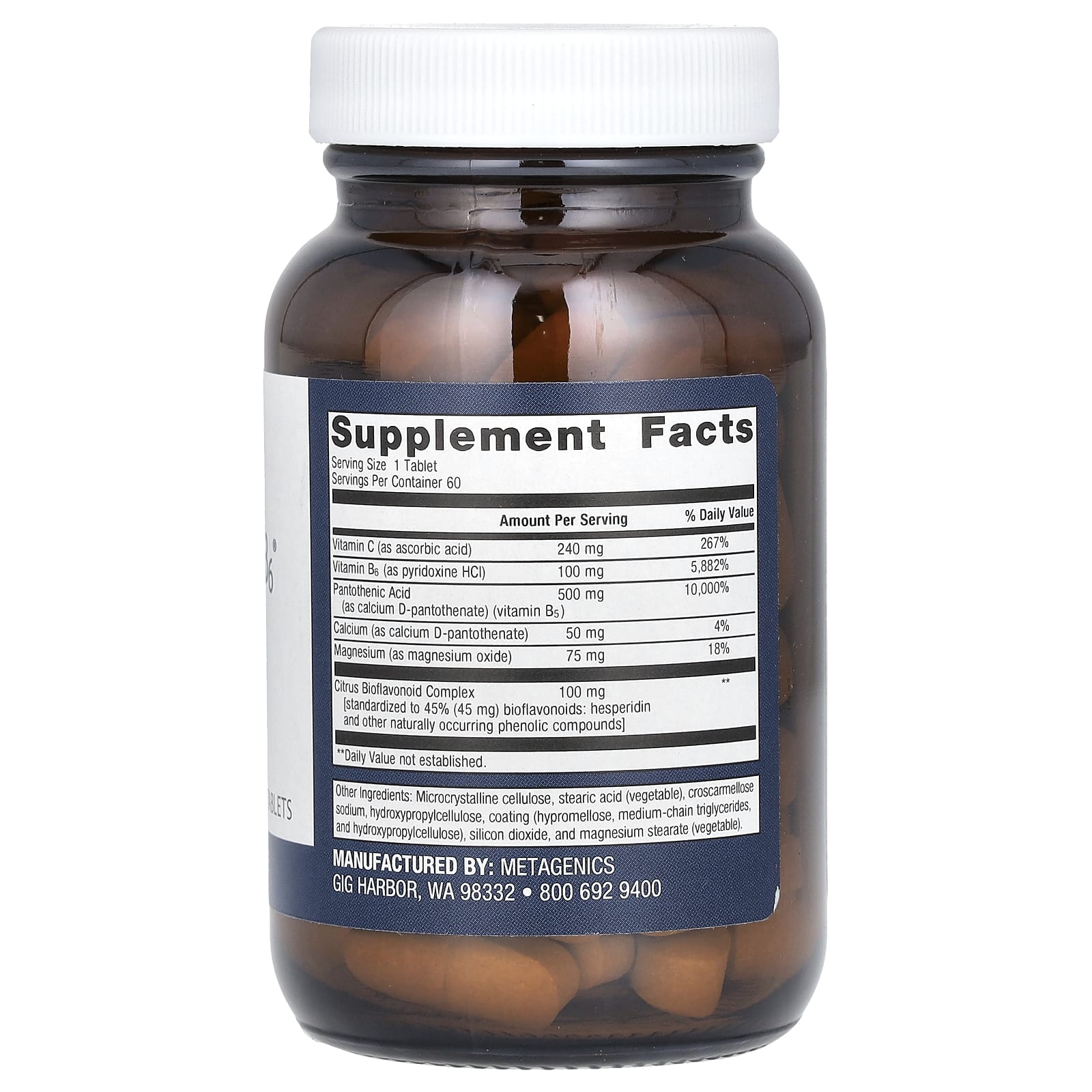 Metagenics, Cortico-B5B6, 60 таблеток