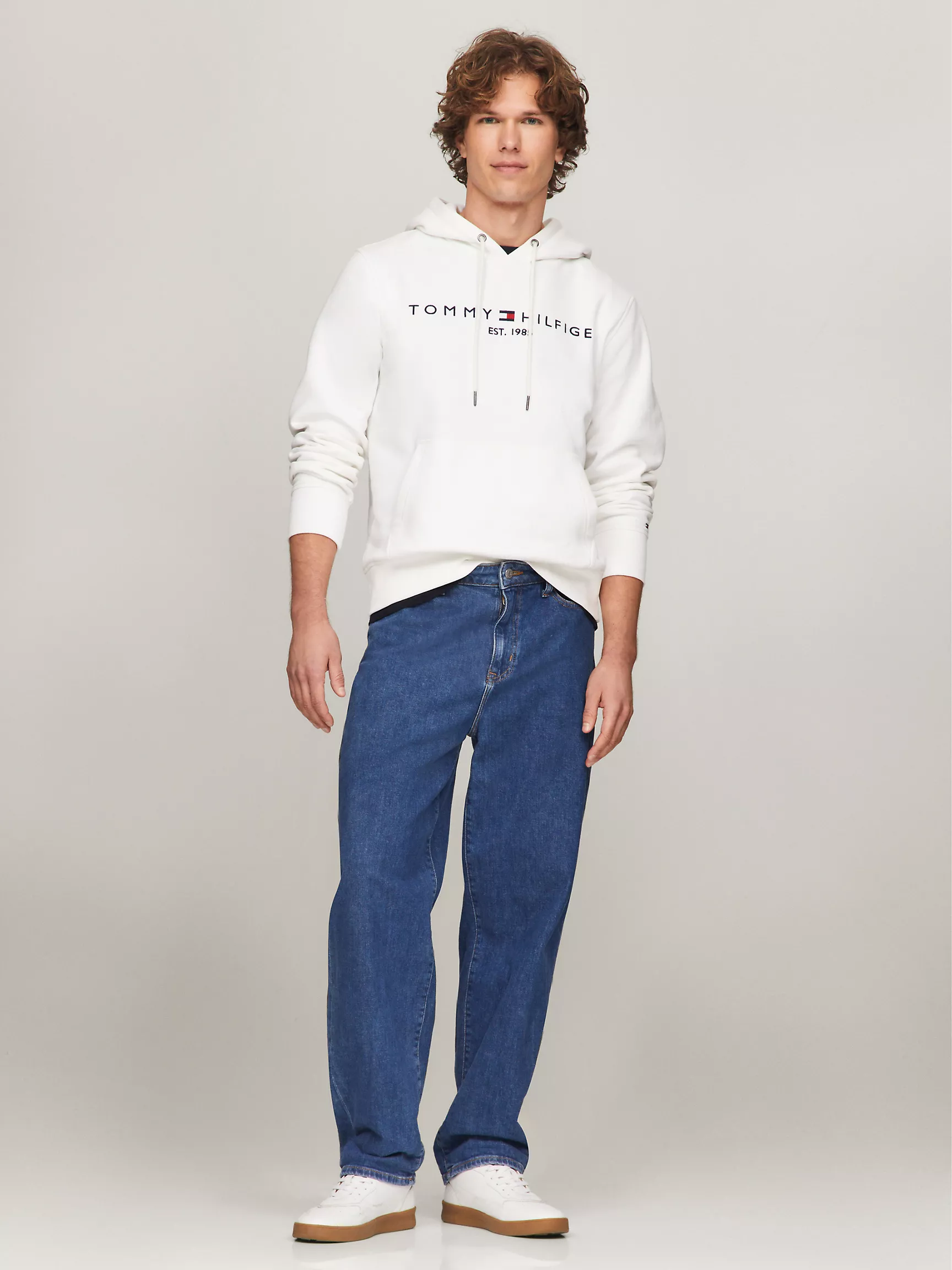 Мужское худи Tommy Hilfiger, Худи с вышитым логотипом Tommy