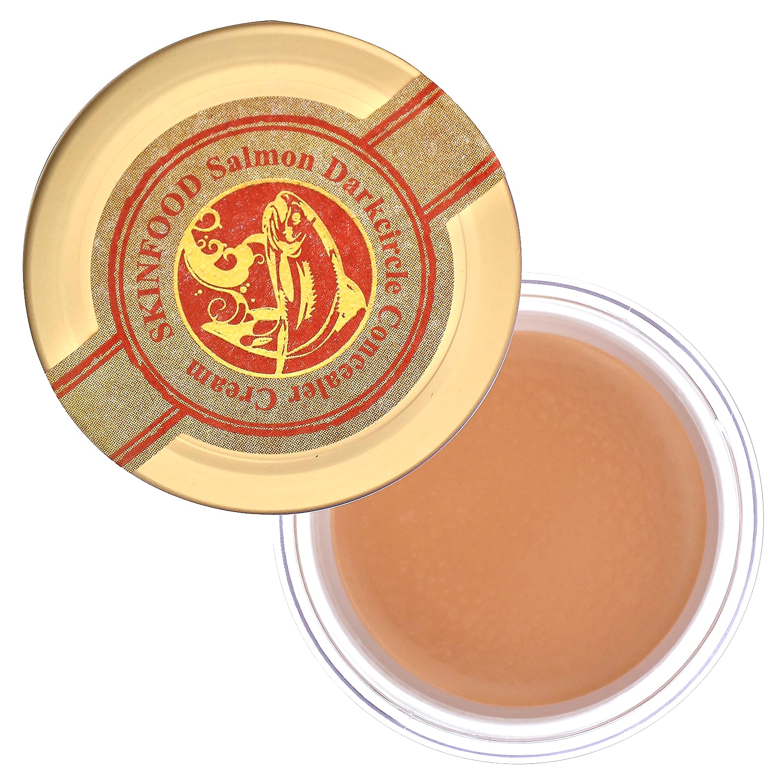 SKINFOOD, крем-консилер от темных кругов с лососем, № 1 для цветения лосося, 10 г (0,35 унции)