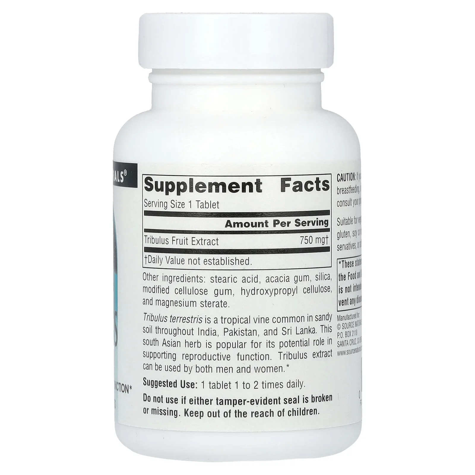 Source Naturals, экстракт якорцев, 750 мг, 60 таблеток