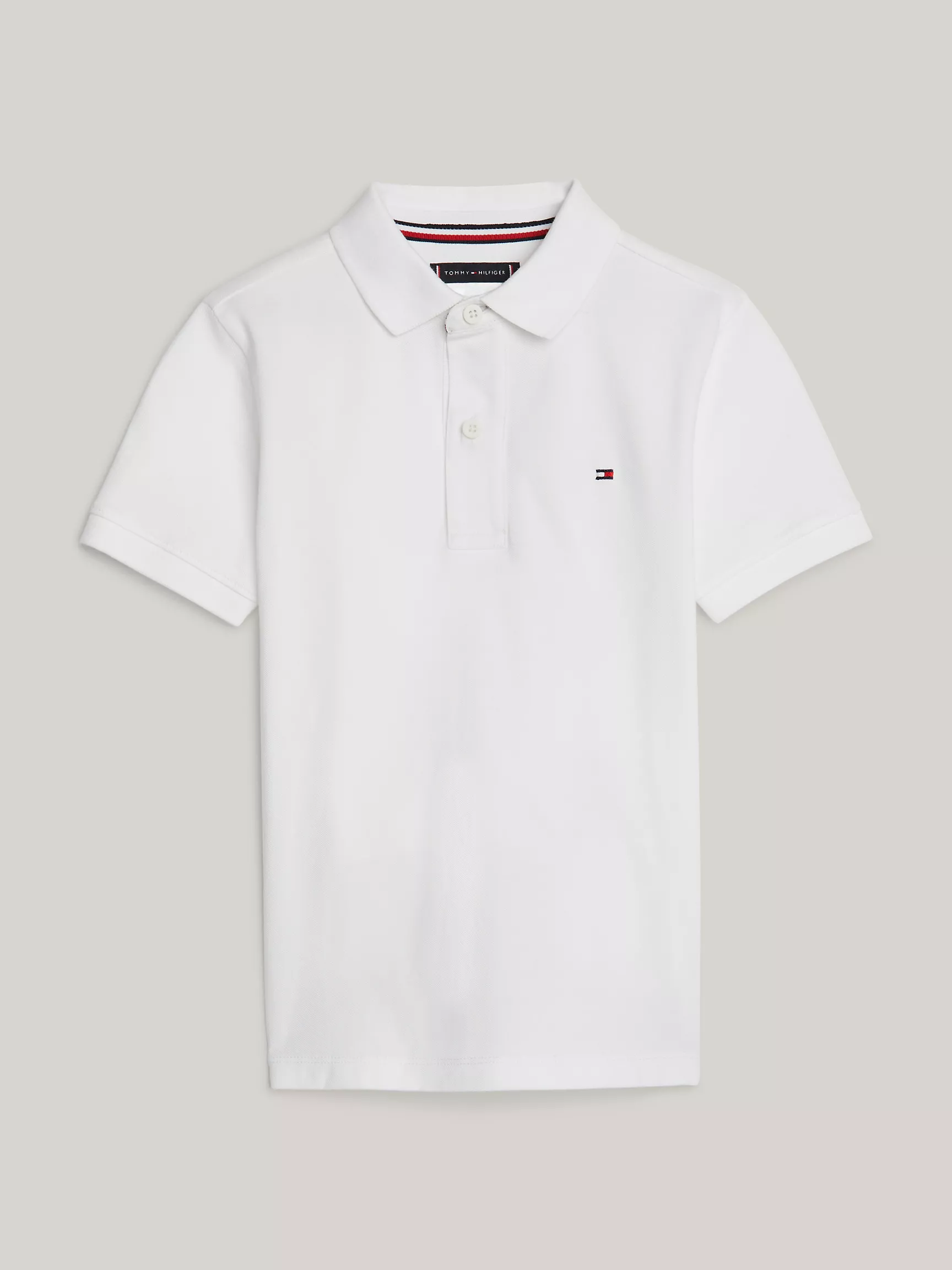 Рубашка-поло для мальчиков Tommy Hilfiger, Детское однотонное поло стандартного кроя