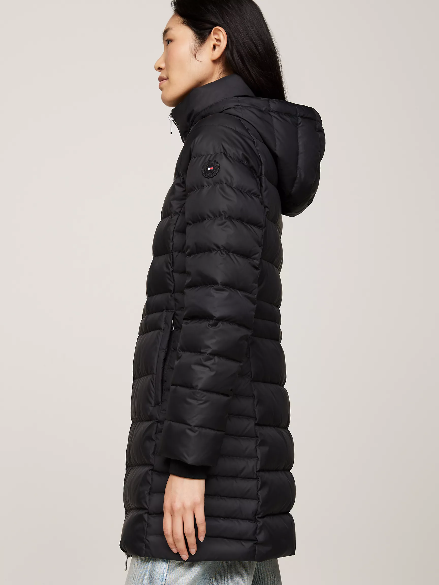 Женское пальто Tommy Hilfiger, Водоотталкивающее пуховое пальто с капюшоном