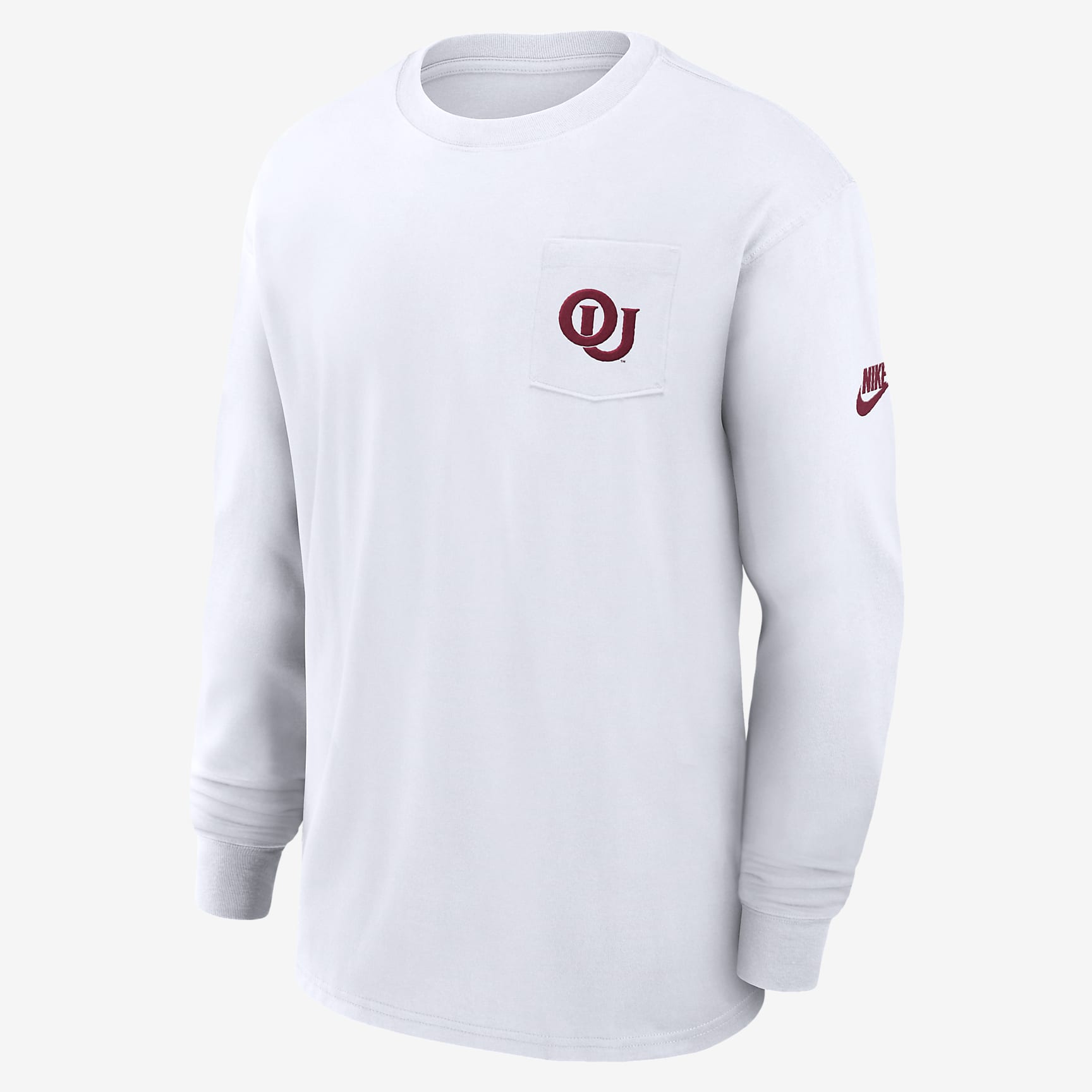 Oklahoma Sooners Legacy Max90 Pocket Men's Nike College Long-Sleeve T-Shirt