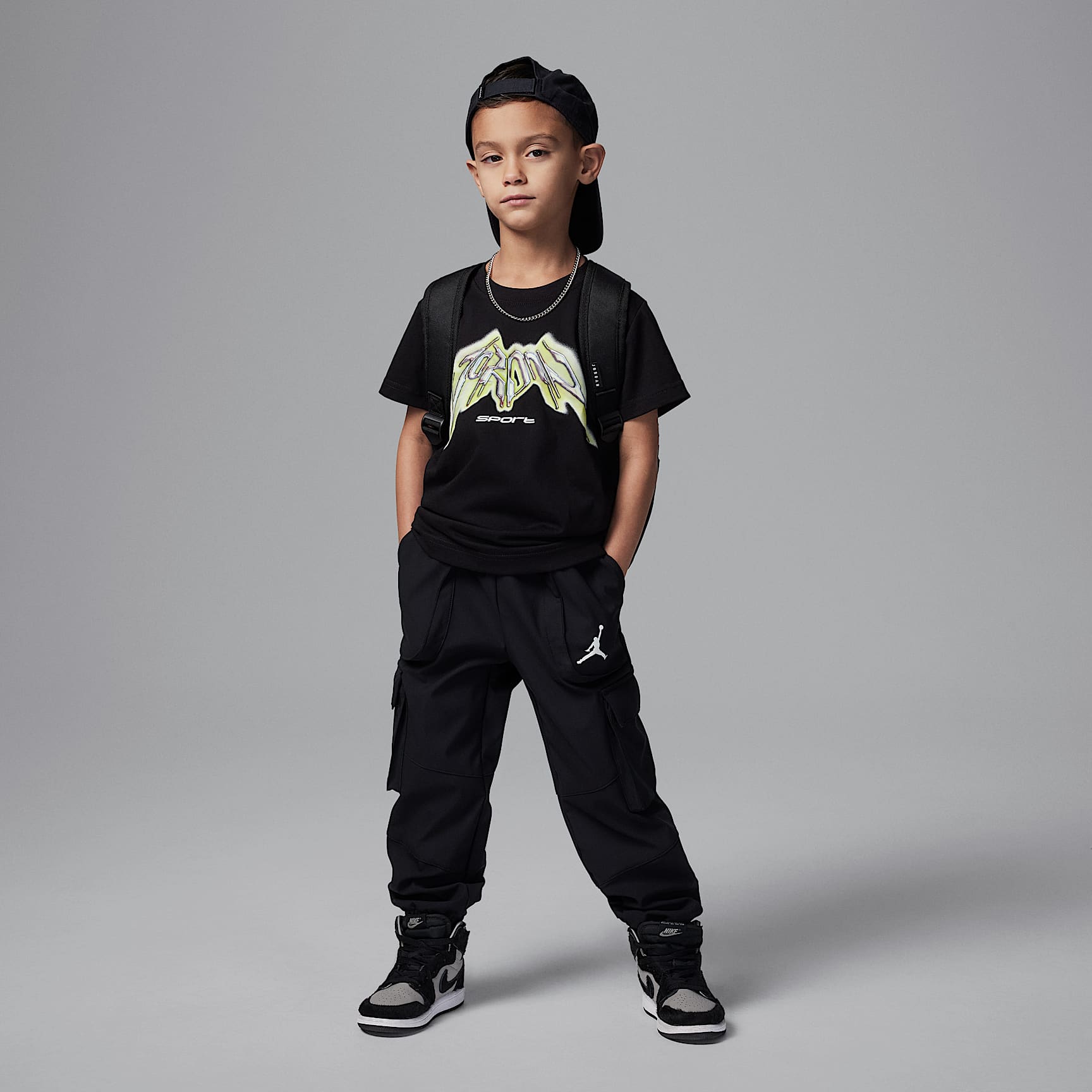 Jordan Dri-FIT Little Kids' Sports Graphic T-Shirt