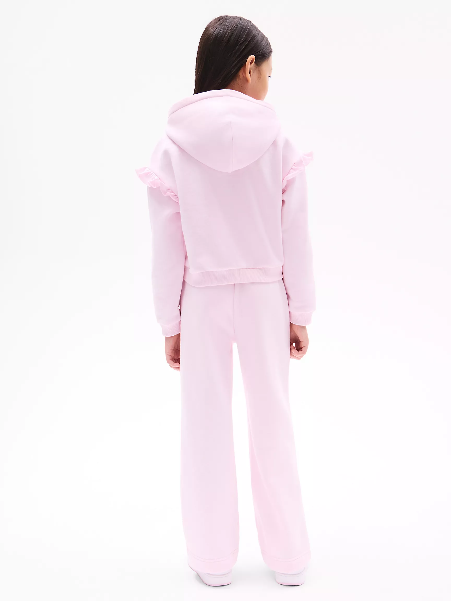 Худи для девочек Tommy Hilfiger, Детское худи с рюшами и логотипом Hilfiger Script