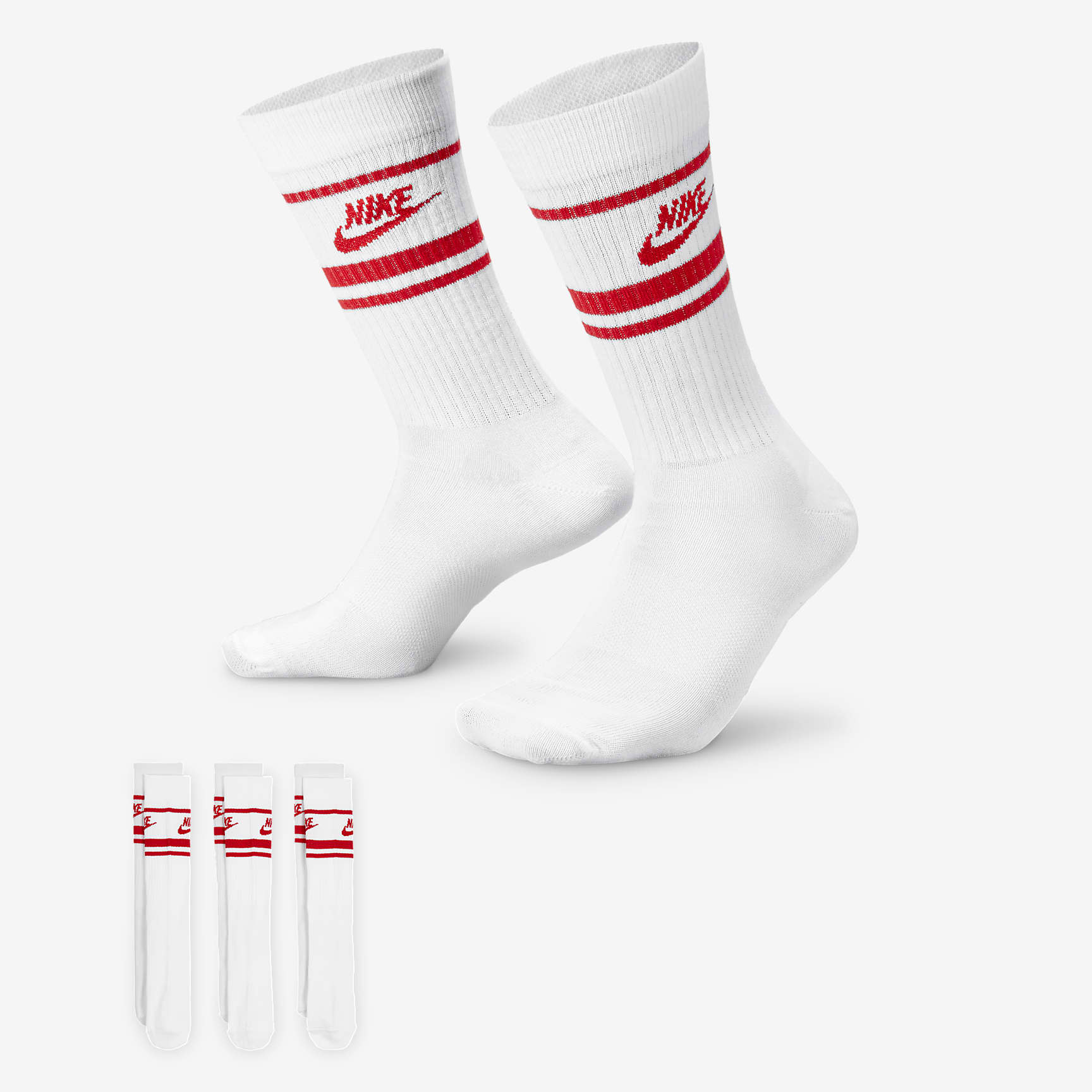 Nike Sportswear Dri-FIT Everyday Essential Crew Socks (3 Pairs)