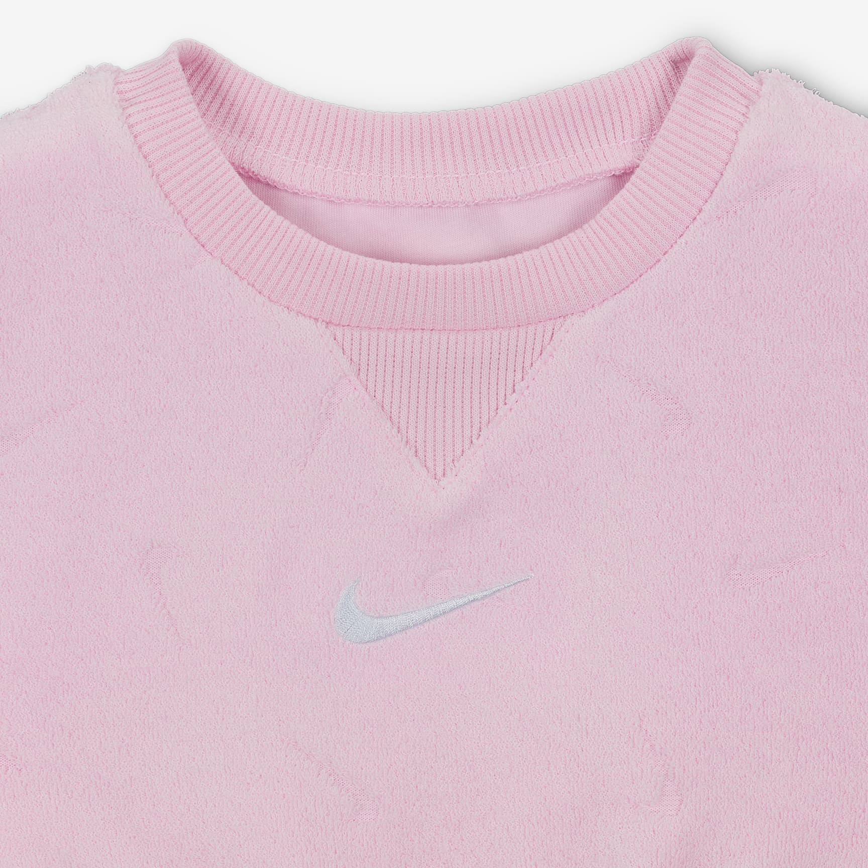 Nike Essentials Baby (0-9M) Jacquard Towel Terry Romper