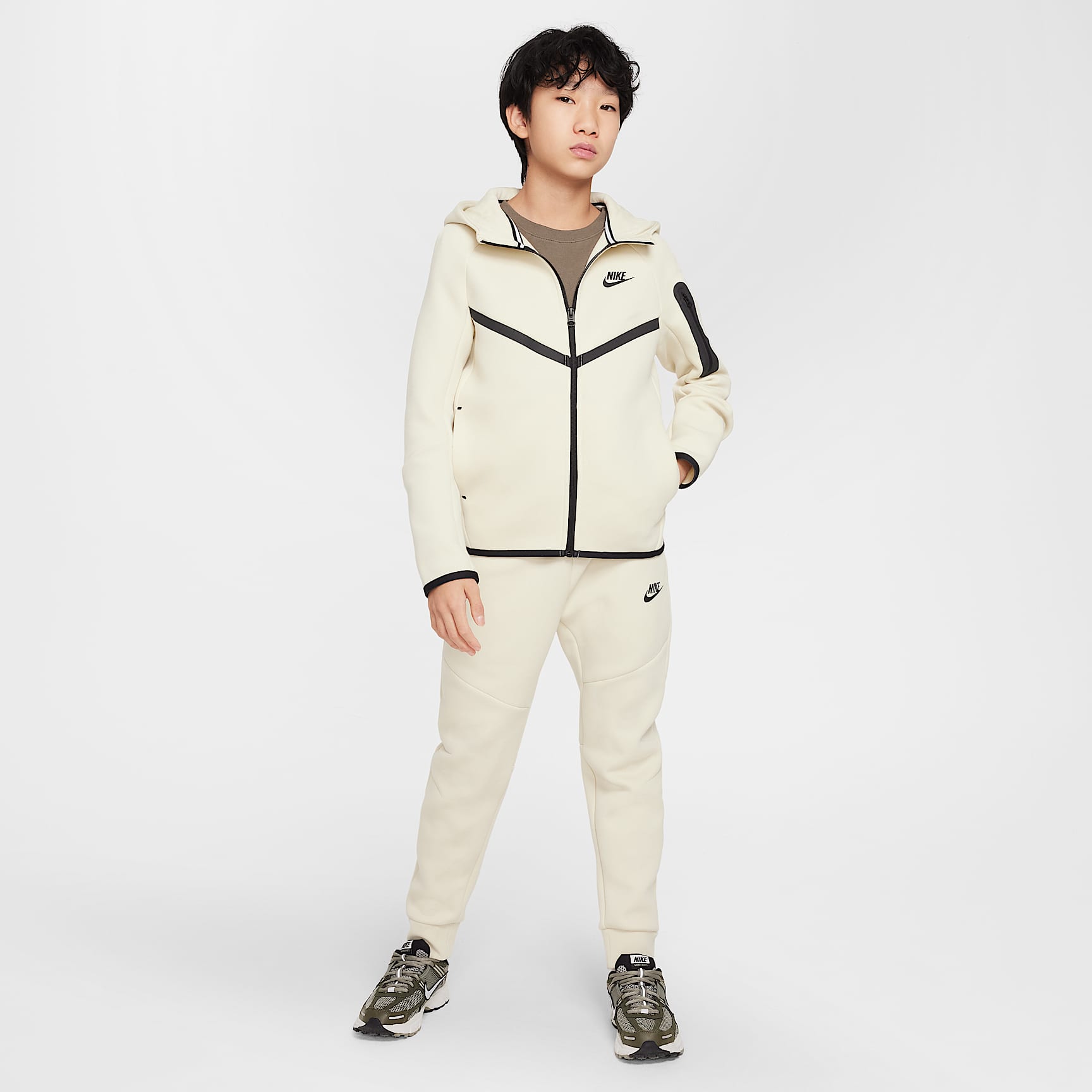 Nike Sportswear Tech Fleece Big Kids' Full-Zip Hoodie
