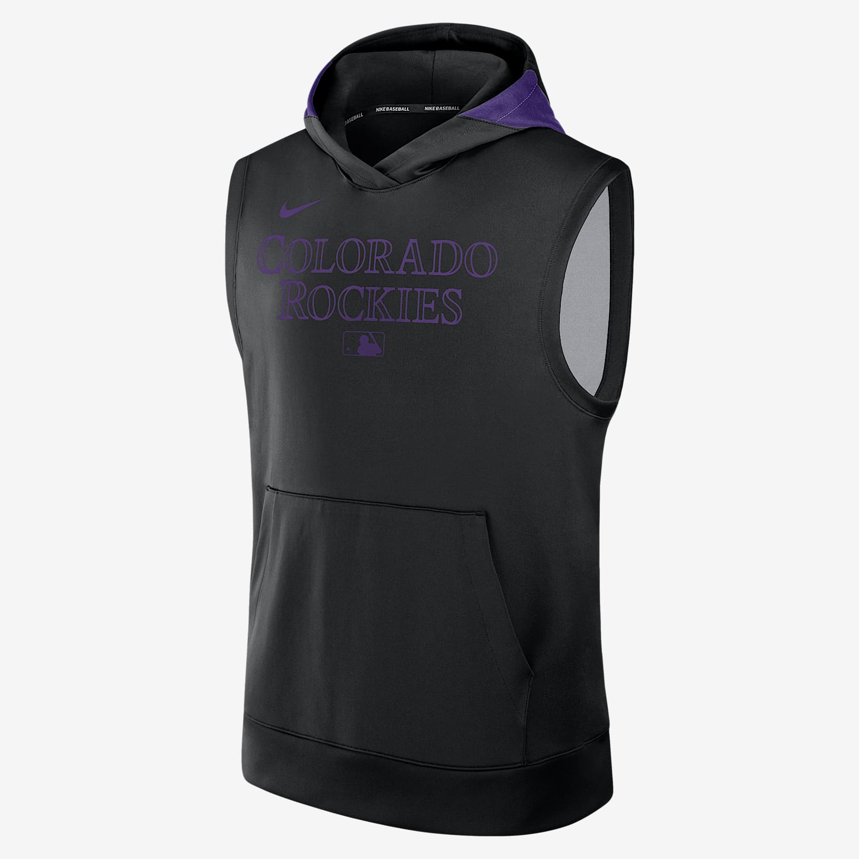 Colorado Rockies Authentic Collection Men’s Nike Dri-FIT MLB Sleeveless Pullover Hoodie