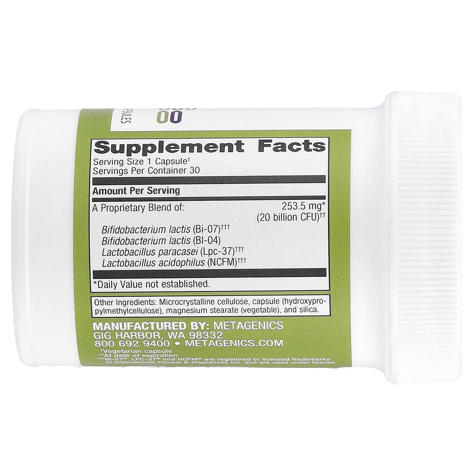 Metagenics, UltraFlora® Restore, 20 млрд КОЕ, 30 капсул