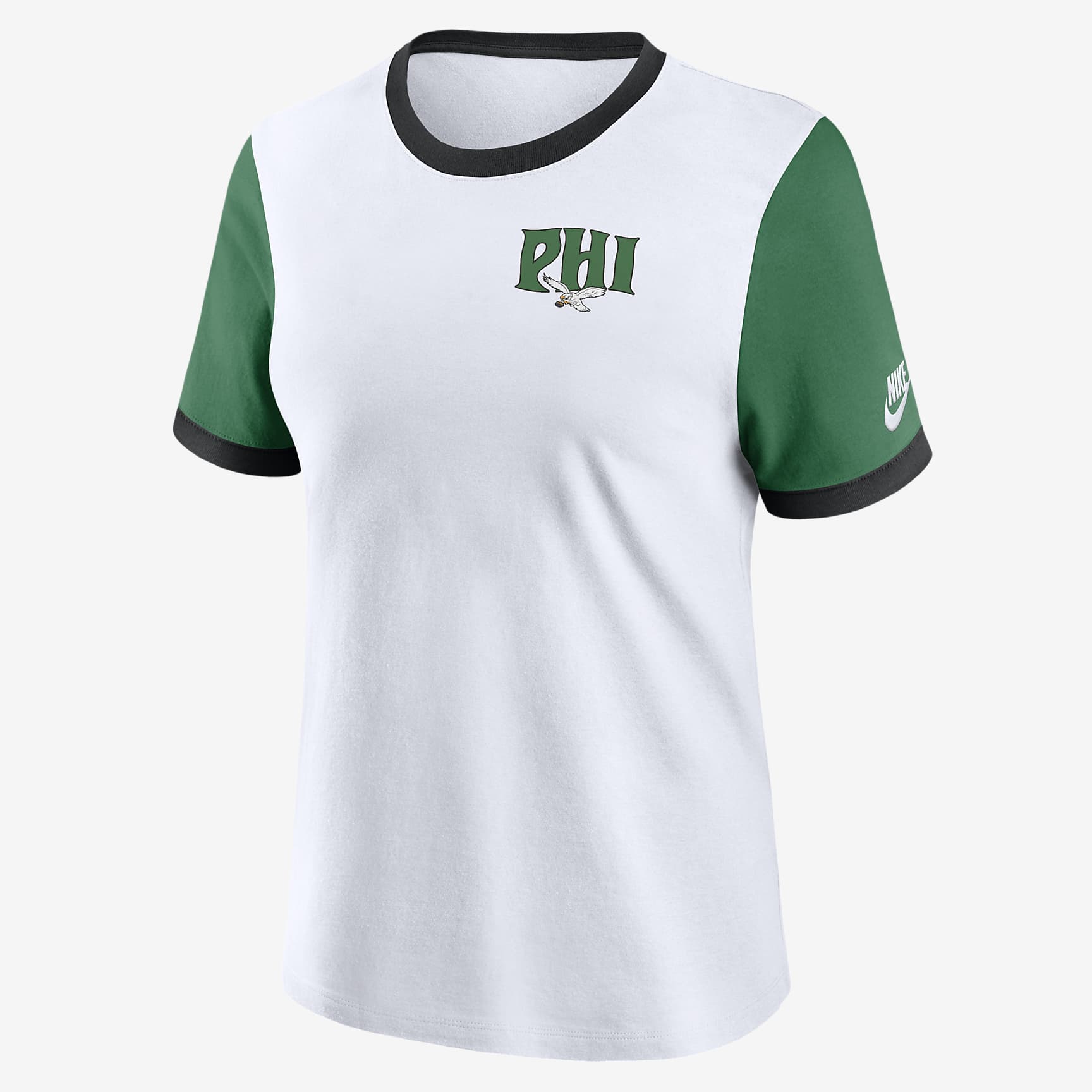 Philadelphia Eagles Rewind Women's Nike NFL Ringer T-Shirt