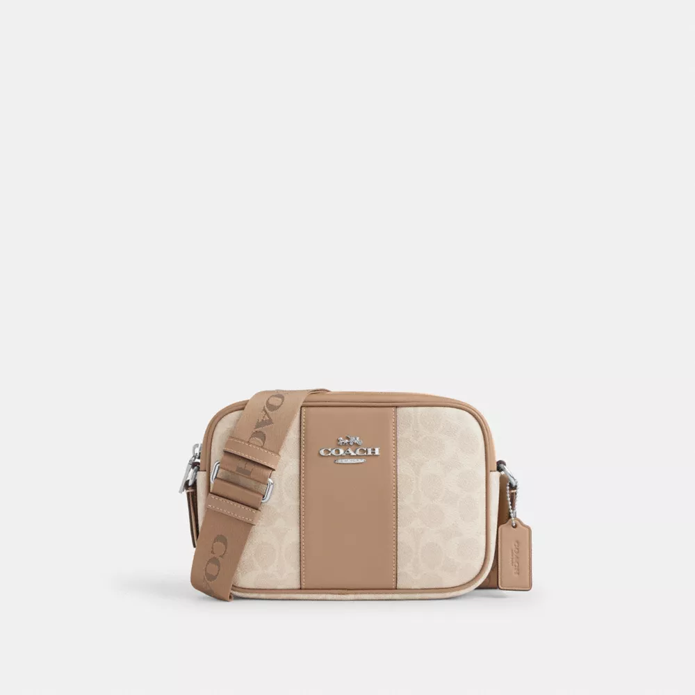 Сумка COACH Jamie Camera Bag In Signature Canvas With Stripe