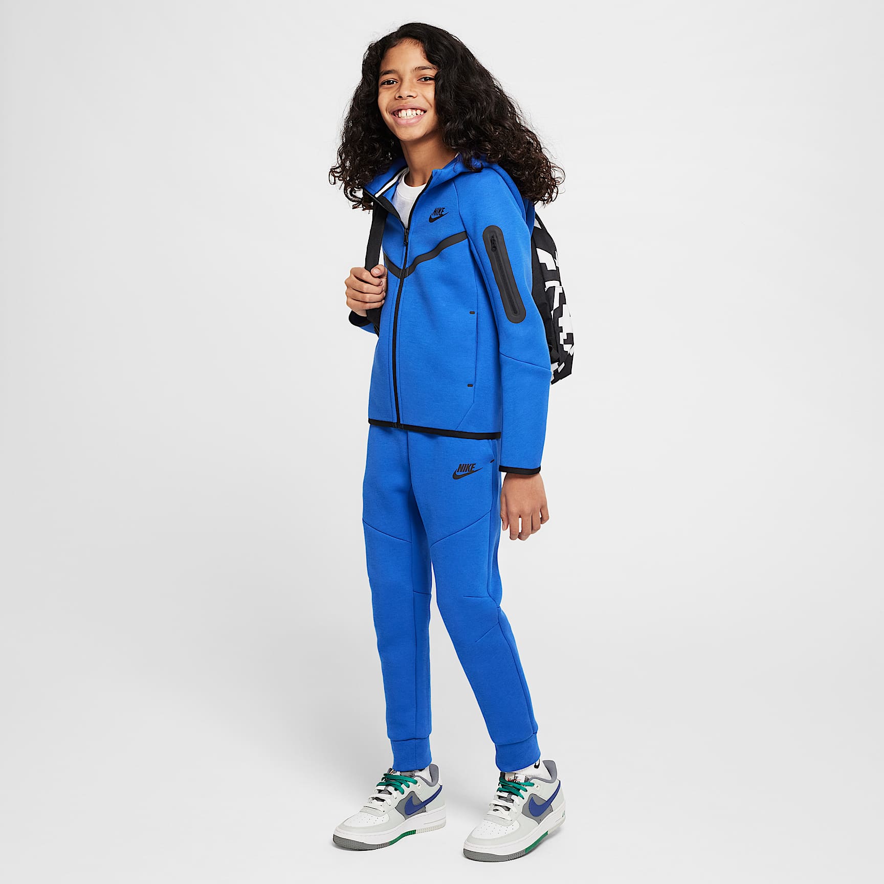 Nike Sportswear Tech Fleece Big Kids' Full-Zip Hoodie
