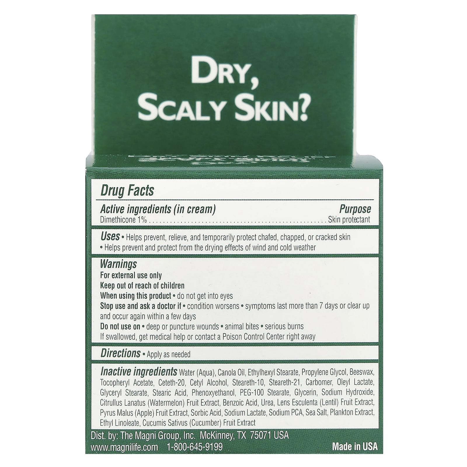 MagniLife, Средство для ухода за сухой кожей для больных диабетом, 113 г (4 унции)