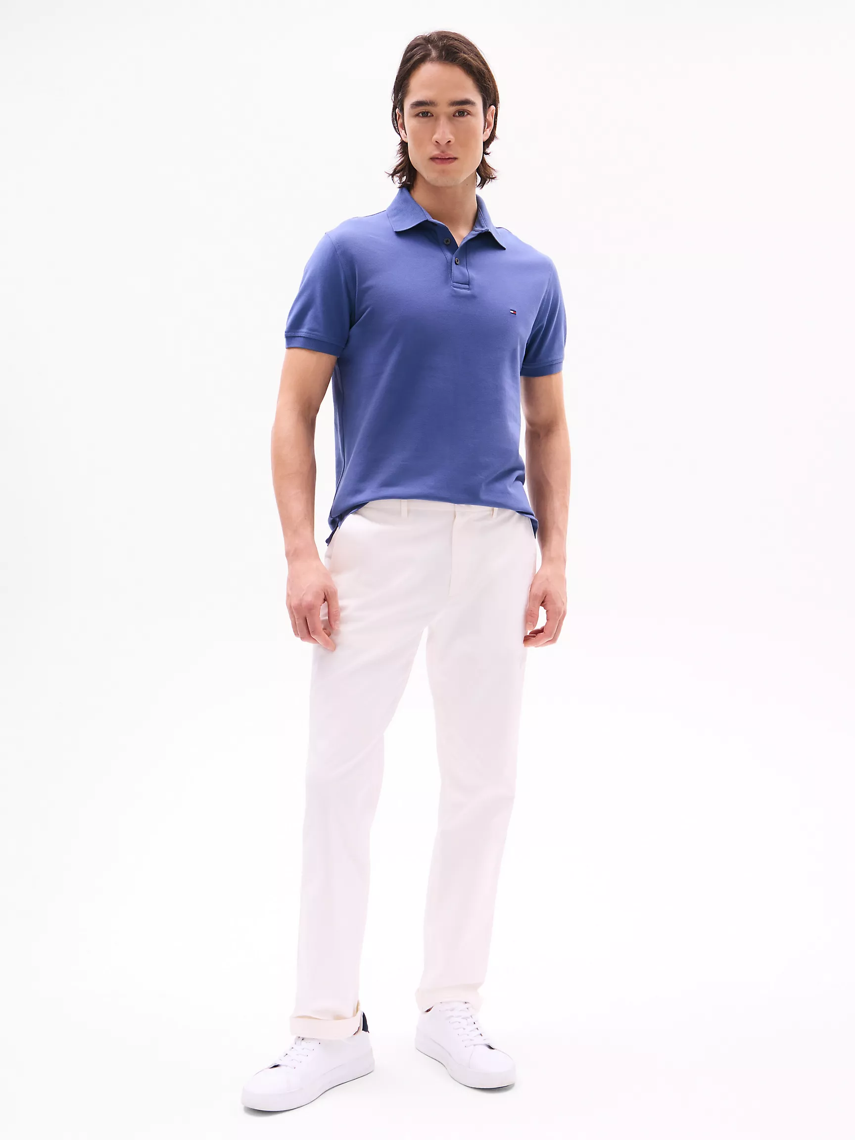 Мужское поло Tommy Hilfiger, Эластичное поло стандартного кроя Tommy