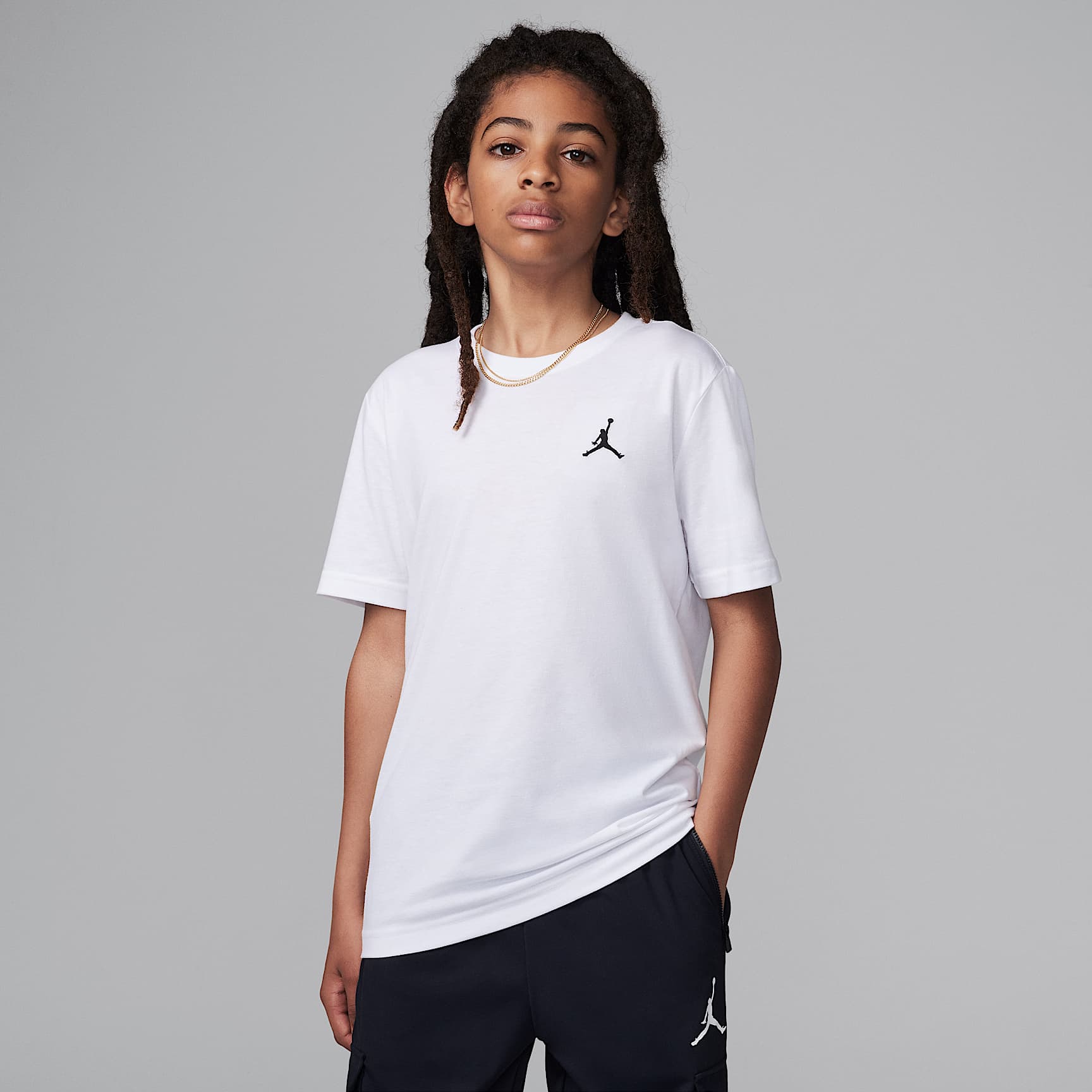 Jordan Big Kids' Jumpman Air Embroidered T-Shirt
