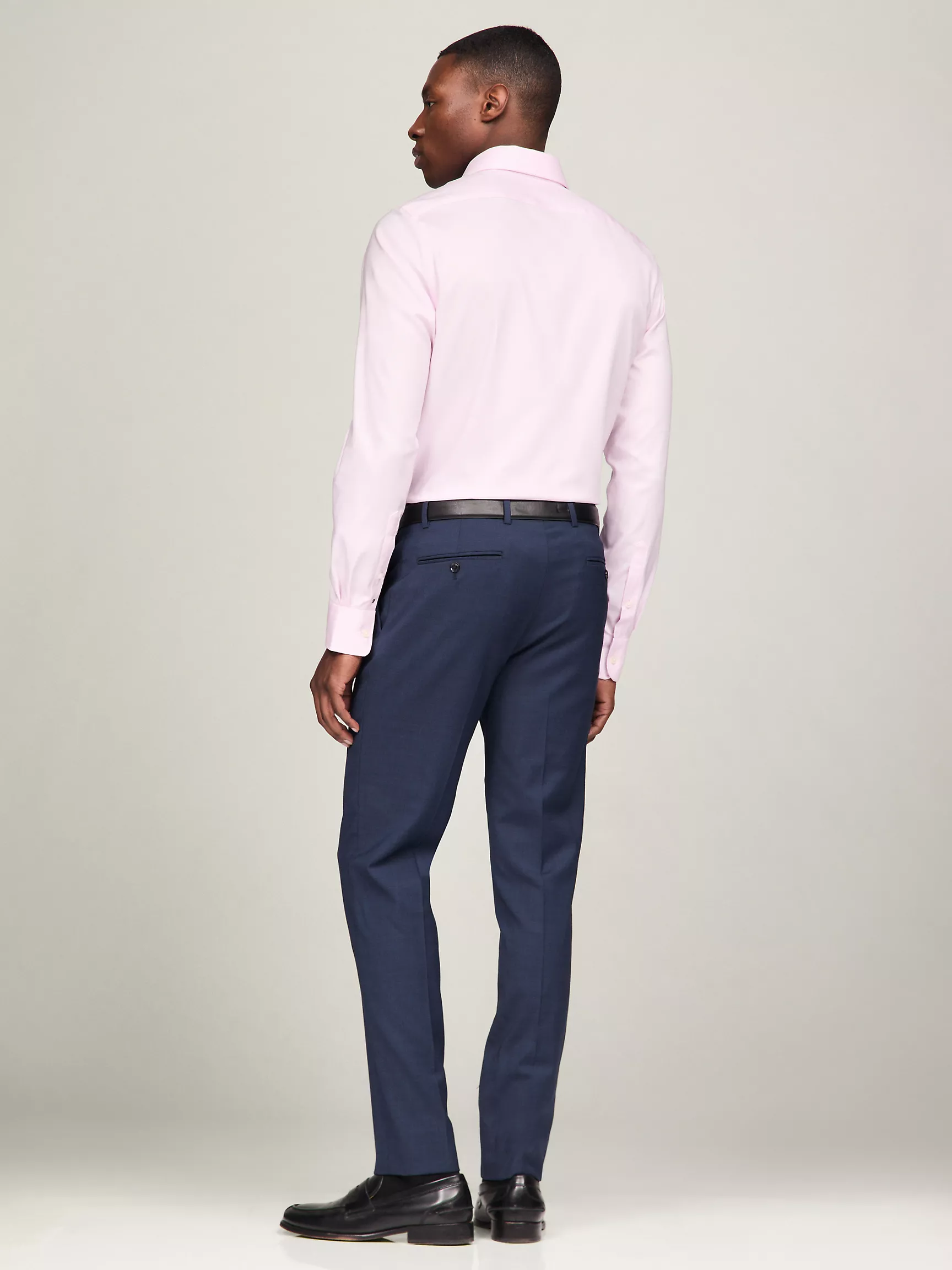 Мужская рубашка Tommy Hilfiger, Приталенная однотонная рубашка THFlex