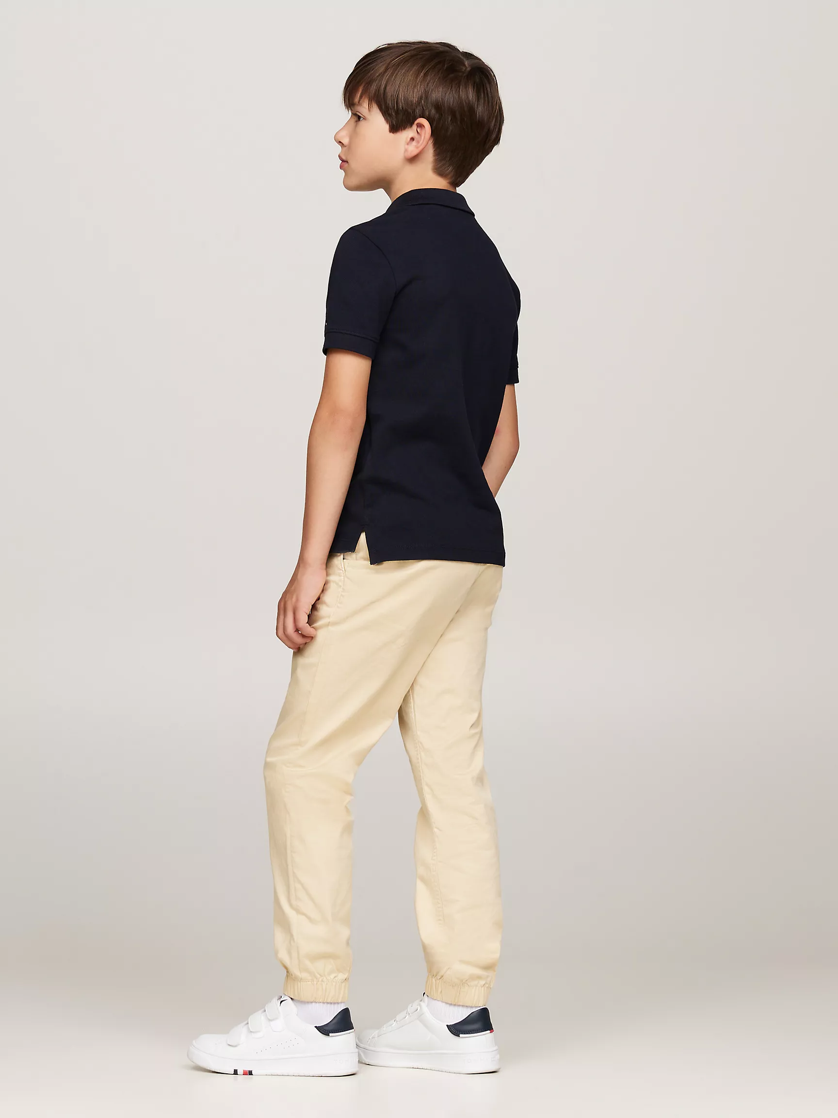 Рубашка-поло для мальчиков Tommy Hilfiger, Детское поло с вышитым вертикальным флагом