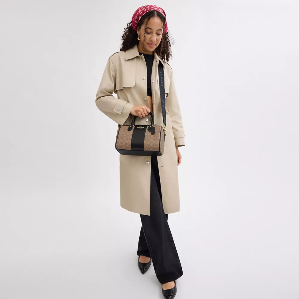 Сумка COACH Rowan Satchel Bag In Signature Canvas