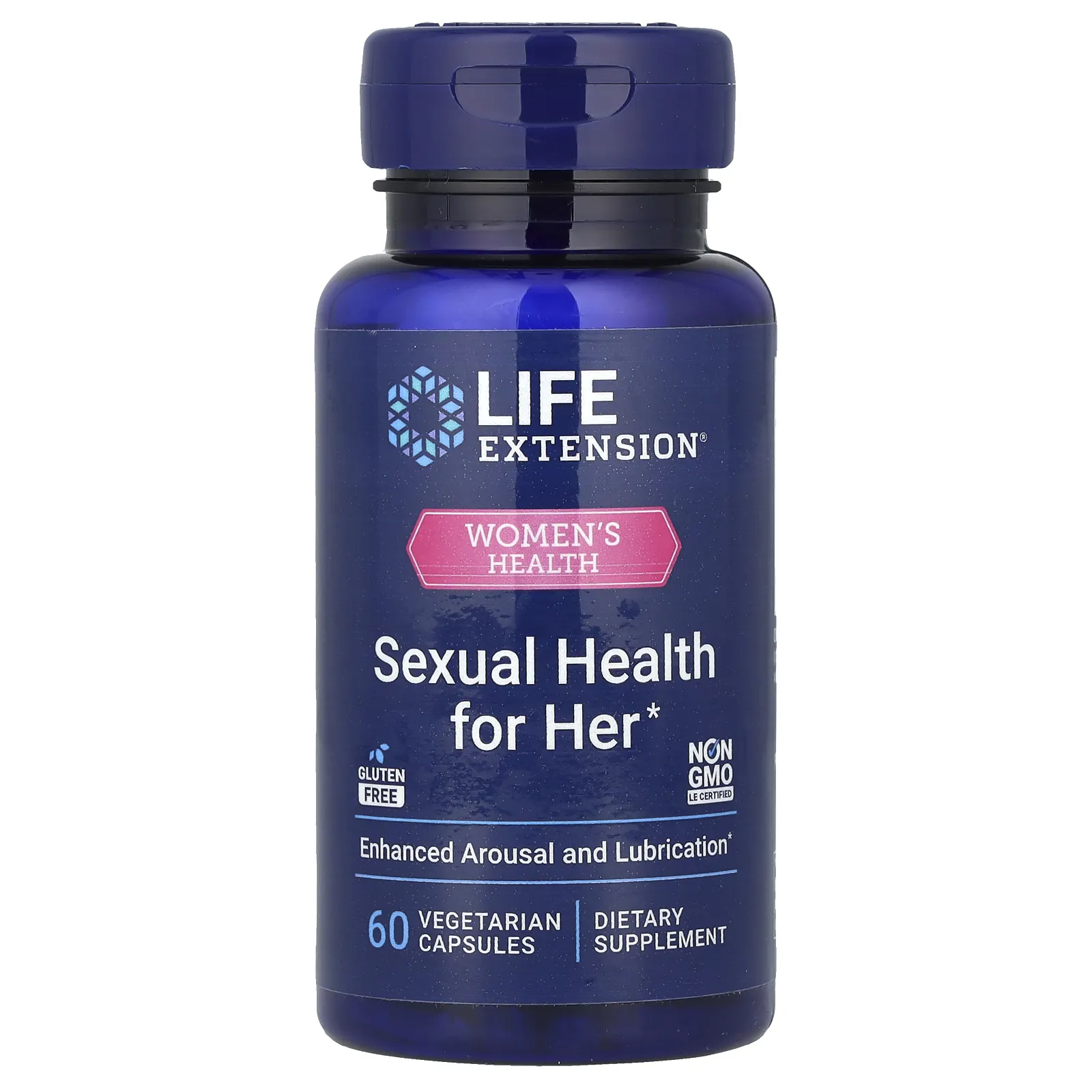 Life Extension, Women's Health, Sexual Health for Her, 60 вегетарианских капсул