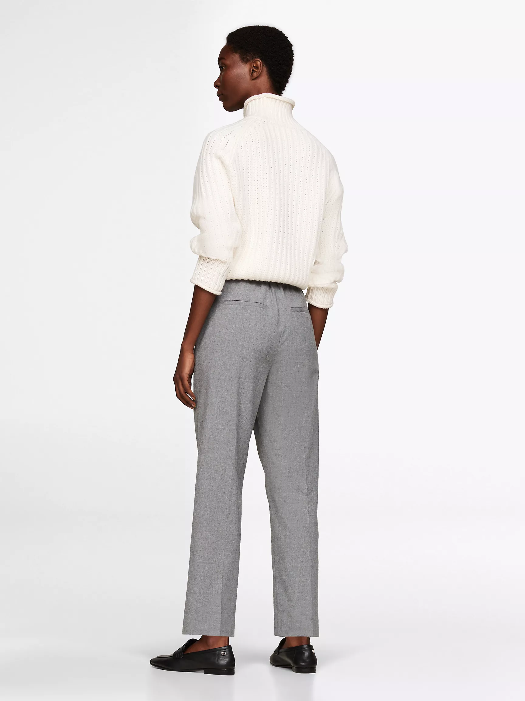 Женские брюки Tommy Hilfiger, Фланелевые брюки приталенного кроя прямого силуэта