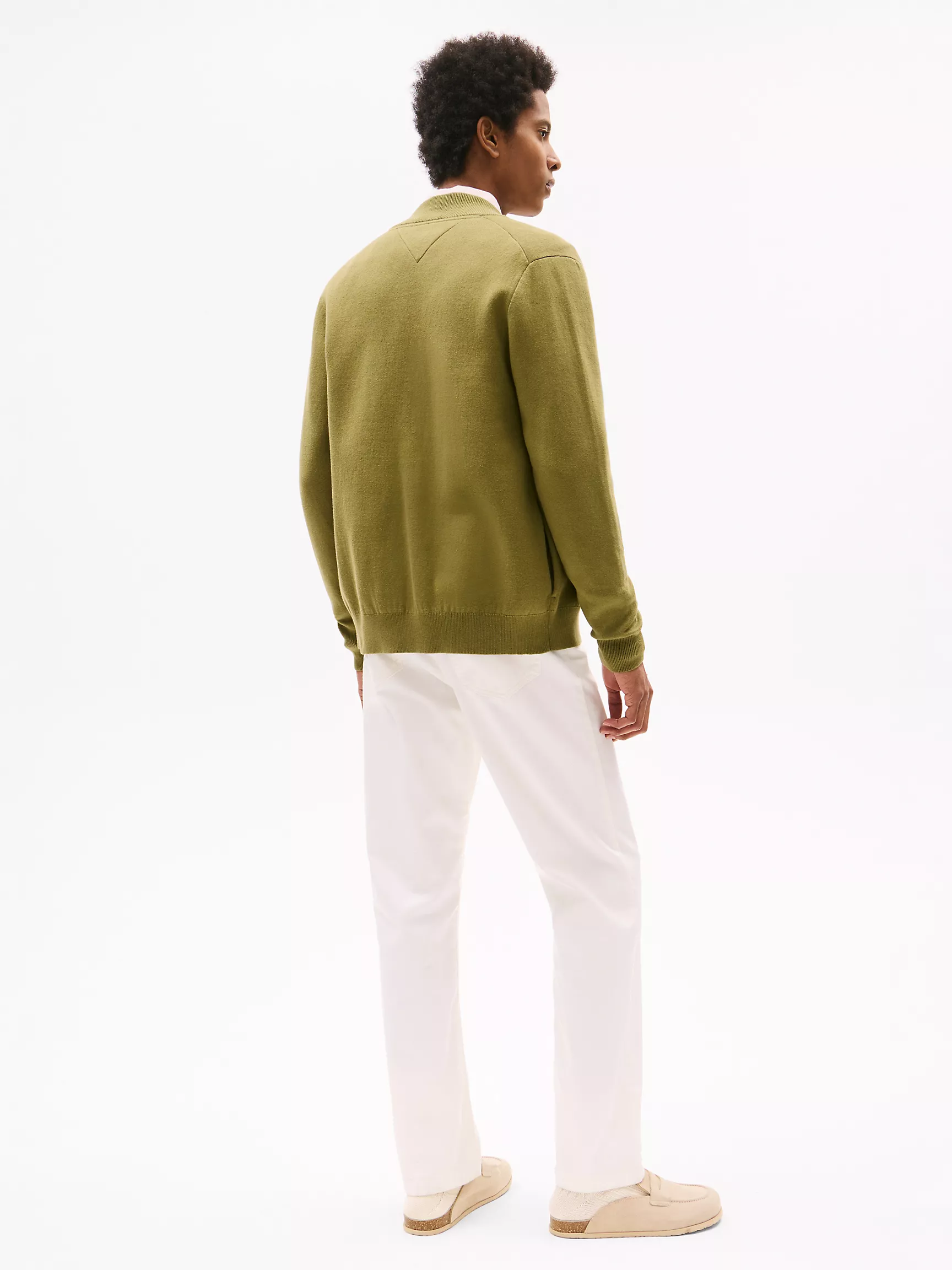 Мужской свитер Tommy Hilfiger, Хлопковый бейсбольный кардиган на молнии