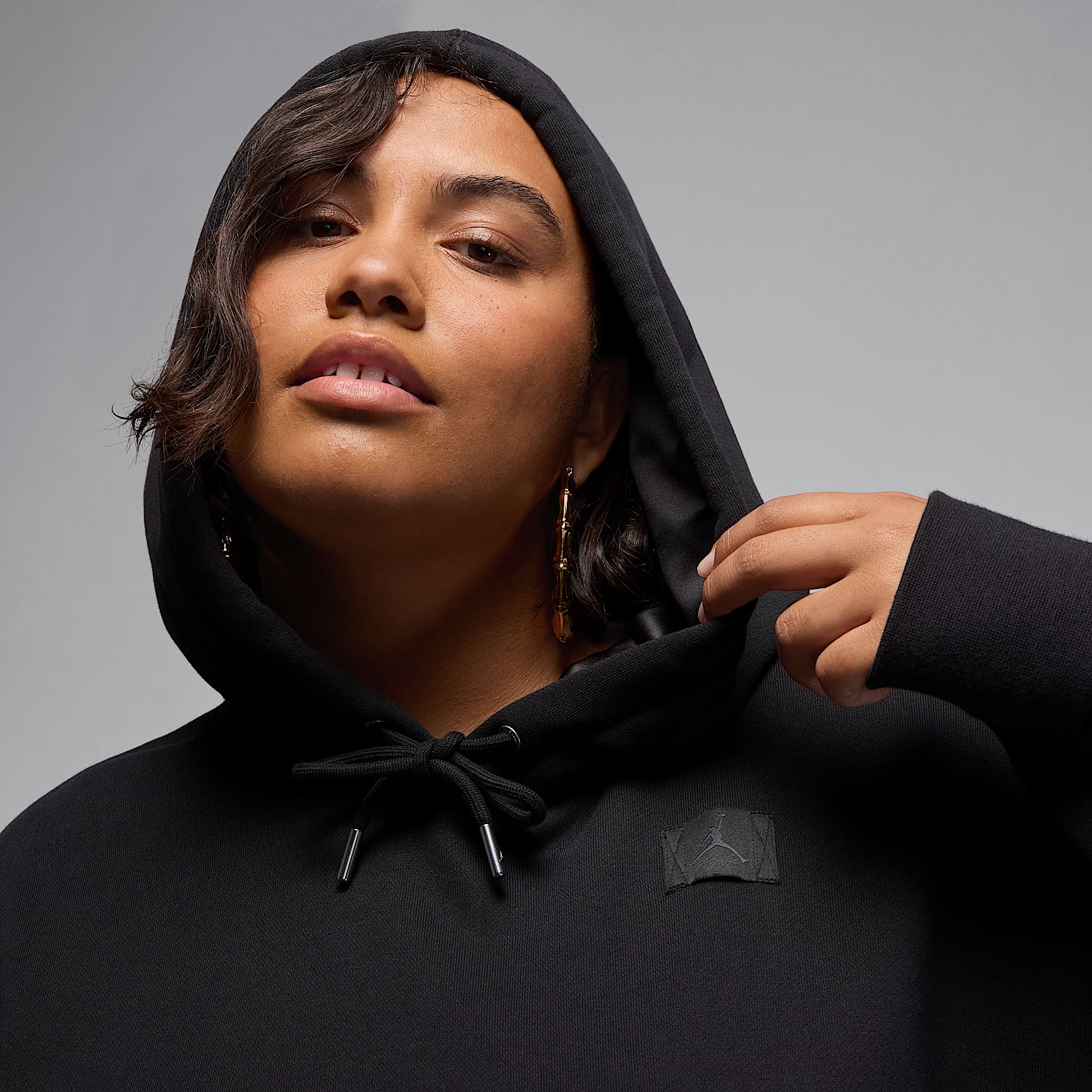 Jordan Flight Fleece Women's Satin-Lined Pullover Hoodie (Plus Size)