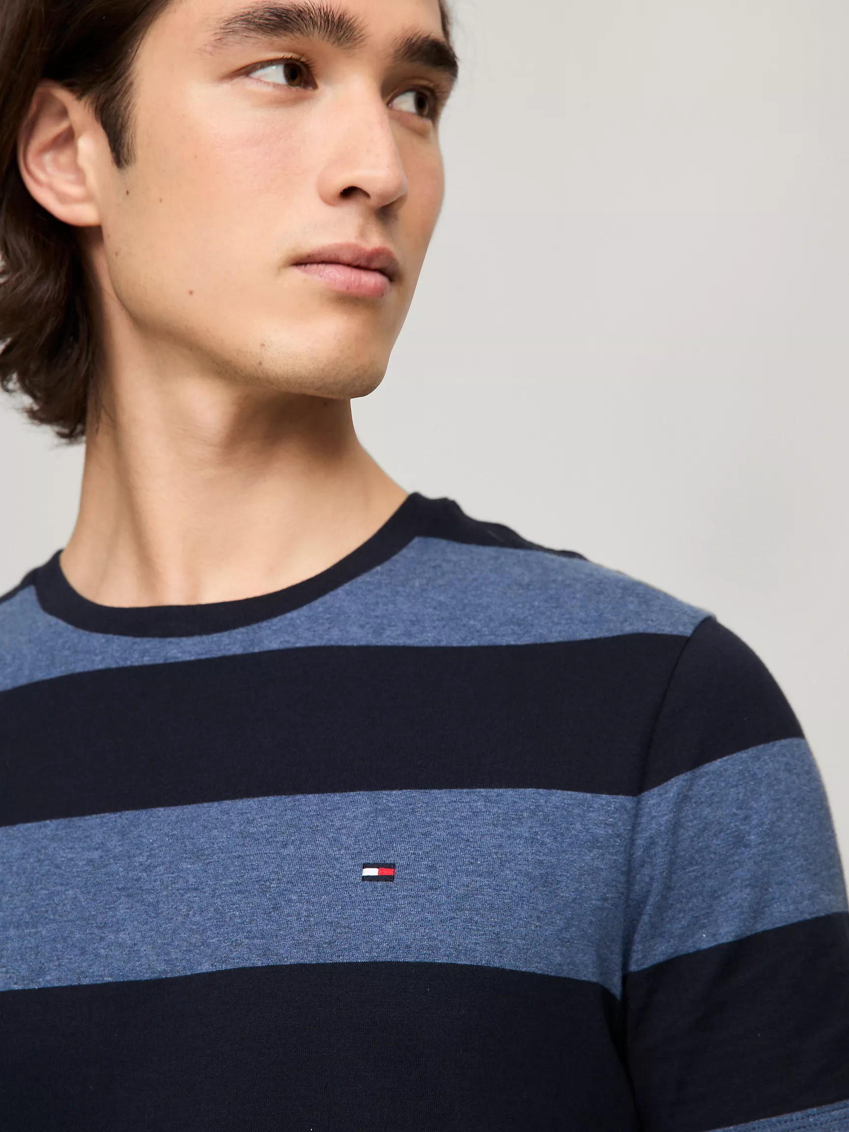 Мужская футболка Tommy Hilfiger, Футболка с полосками в стиле регби