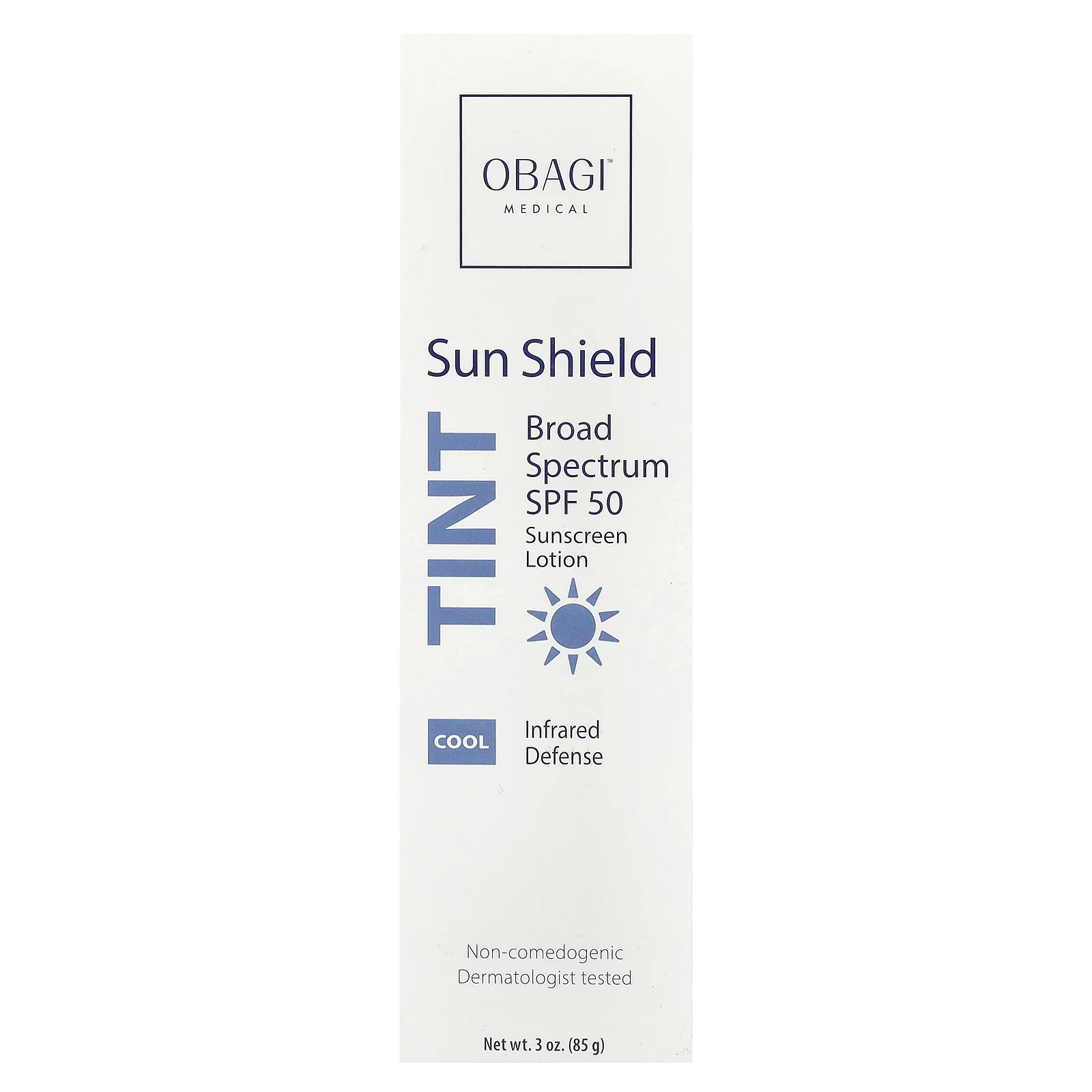 Obagi, Sun Shield Tint, солнцезащитный лосьон, SPF 50, прохладный, 85 г (3 унции)