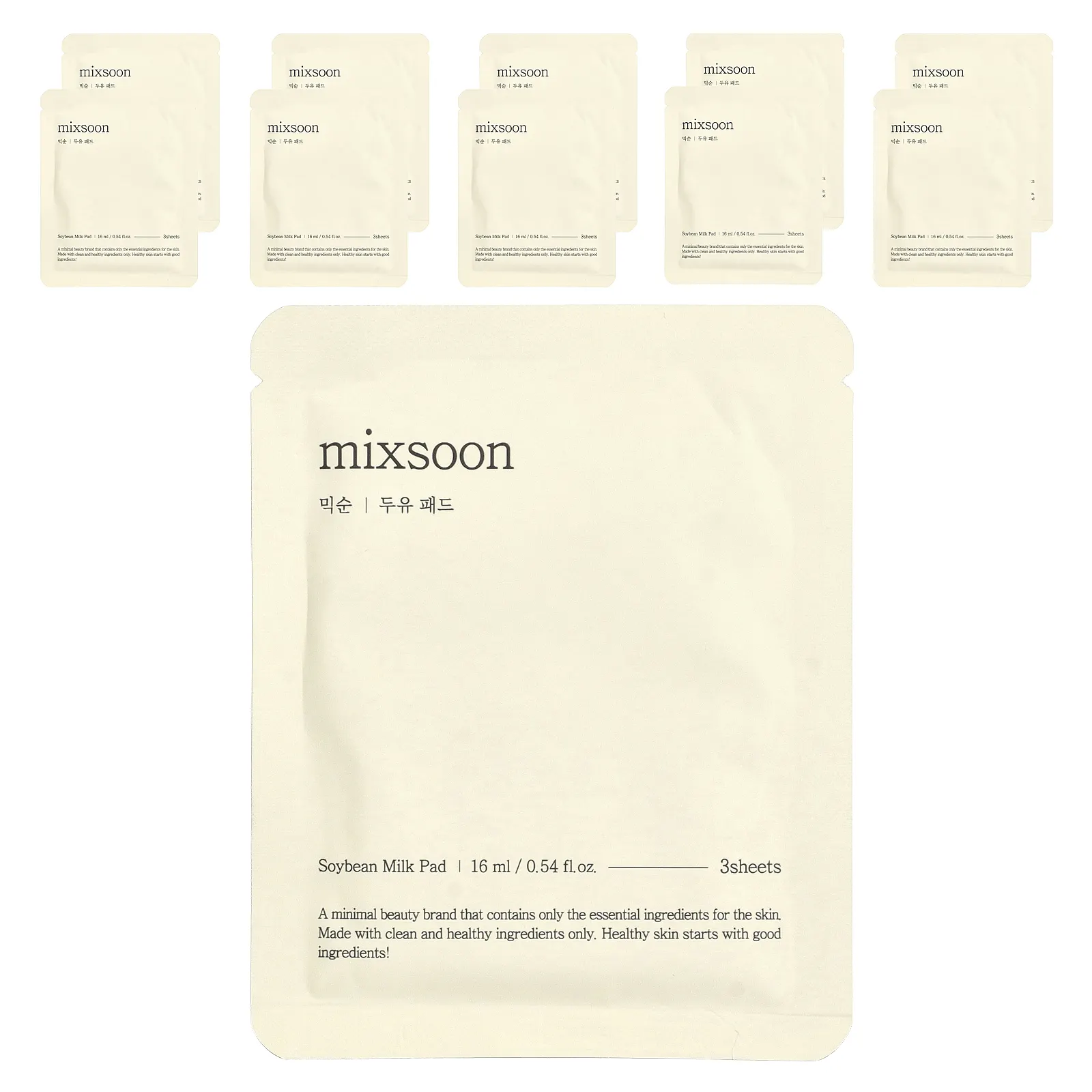 Mixsoon, соевые молочко, 30 шт., 16 мл (0,54 жидк. унции), 10 шт.