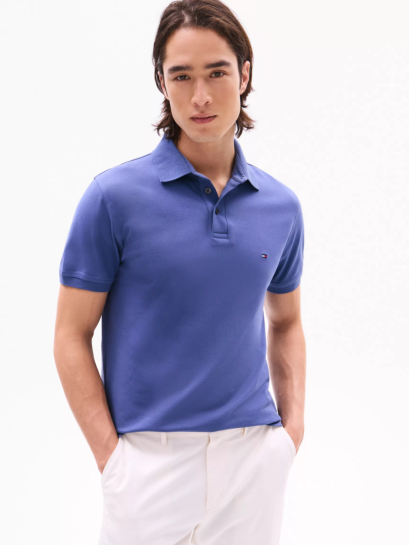 Мужское поло Tommy Hilfiger, Эластичное поло стандартного кроя Tommy